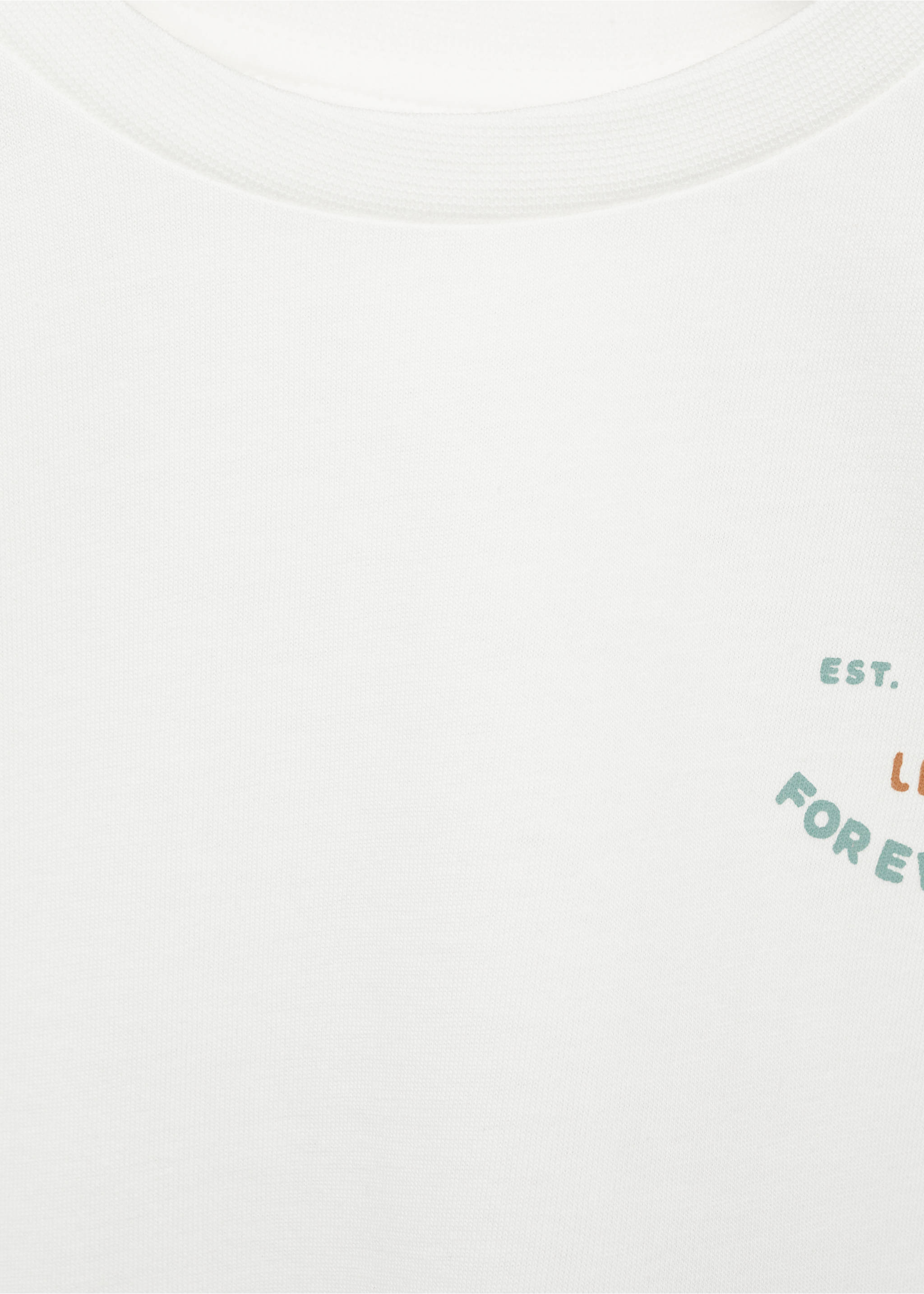 Printed cotton-blend T-shirt - Details of the article 8, Off White. Ref: 87093640-00.