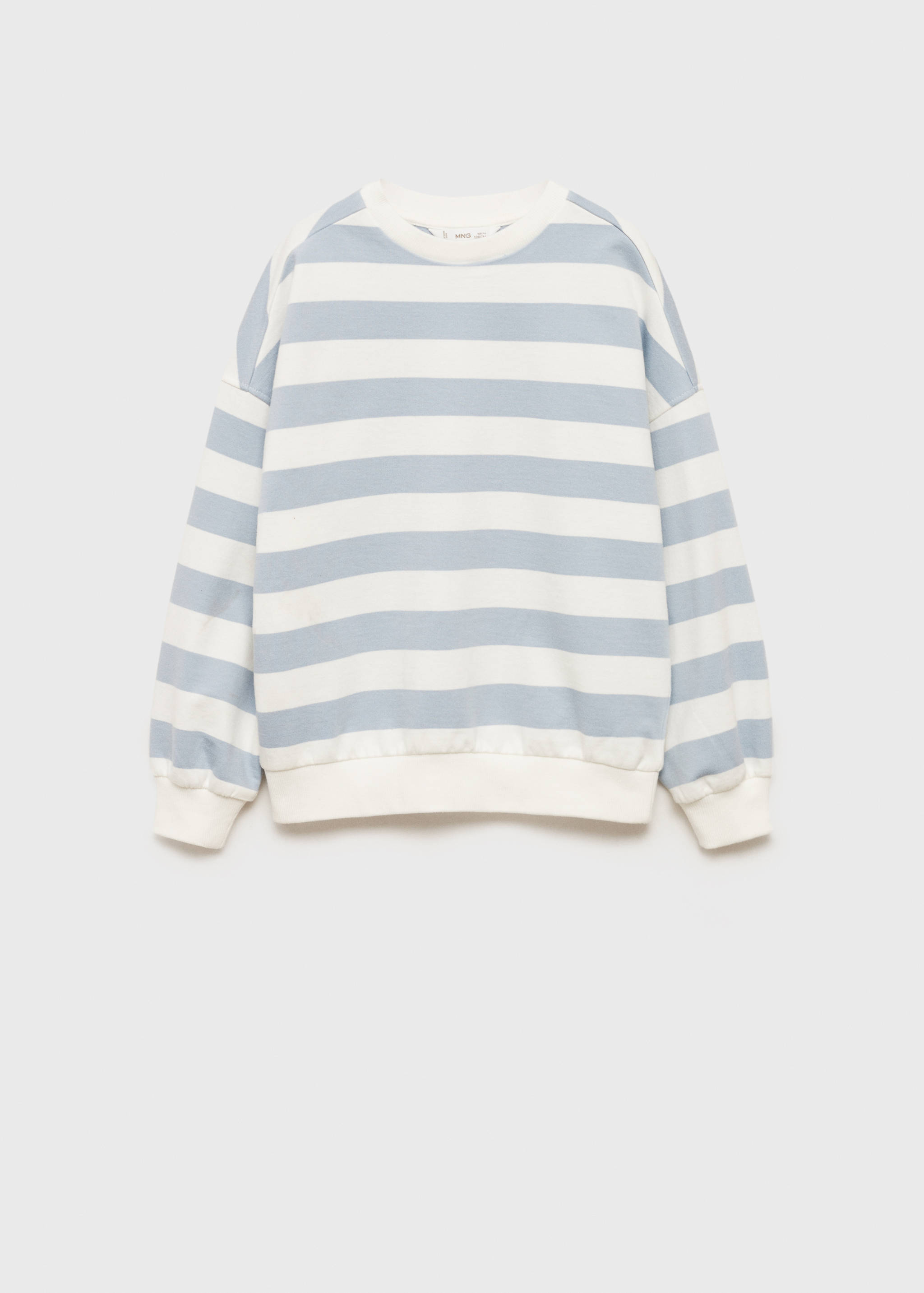Striped cotton-blend sweatshirt - Article without model