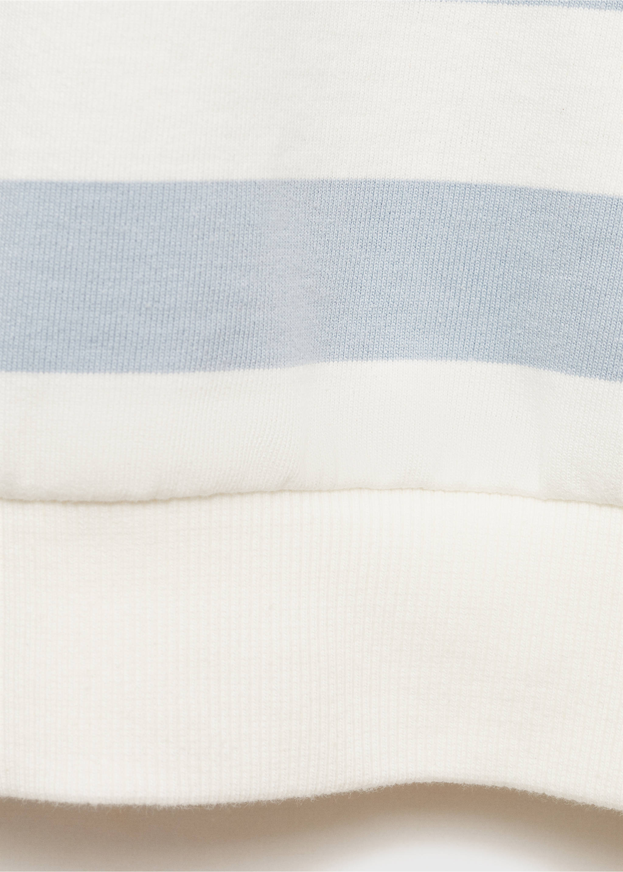 Randig sweatshirt i bomull - Detaljer om artikeln 0, Himmelblå. Ref: 87093642-00.