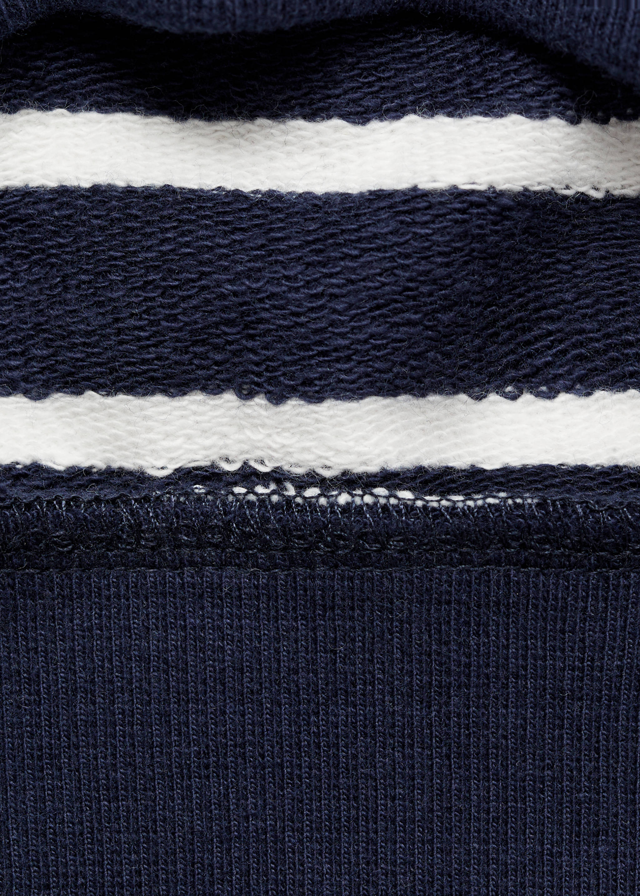Striped cotton-blend sweatshirt - Details of the article 0