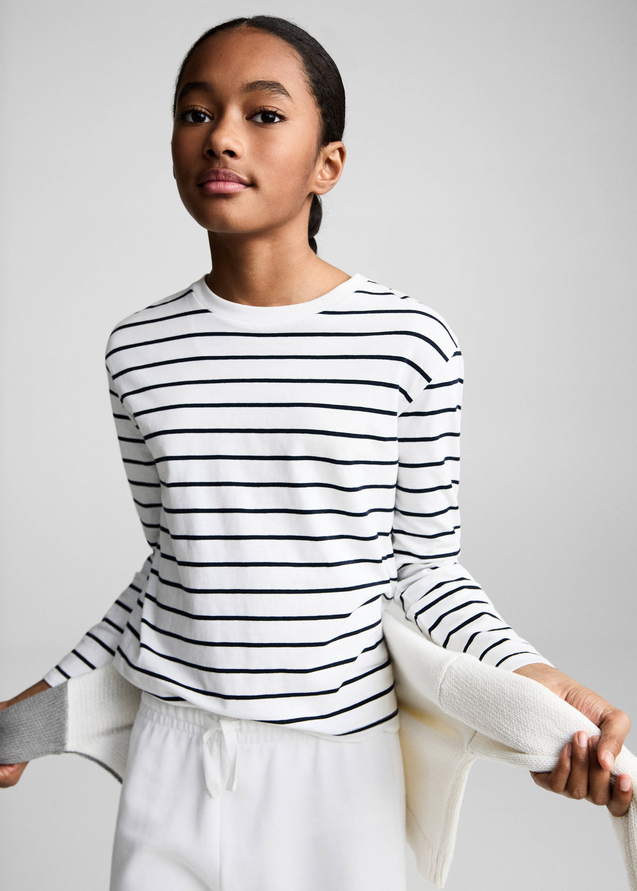 Pantaloni jogger din tricot - Plan mediu