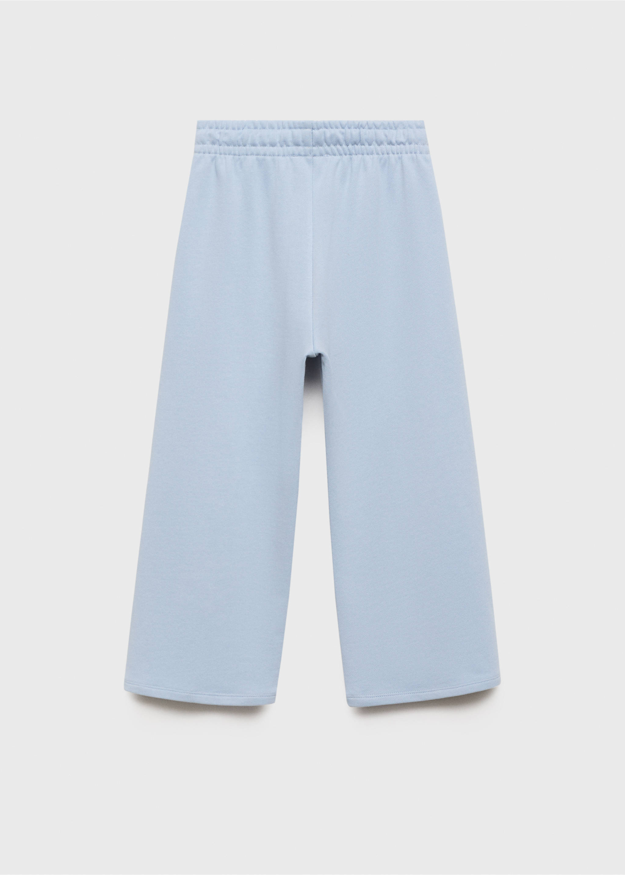 Knit jogger-style trousers - Reverse of the article, Sky Blue. Ref: 87093645-00.
