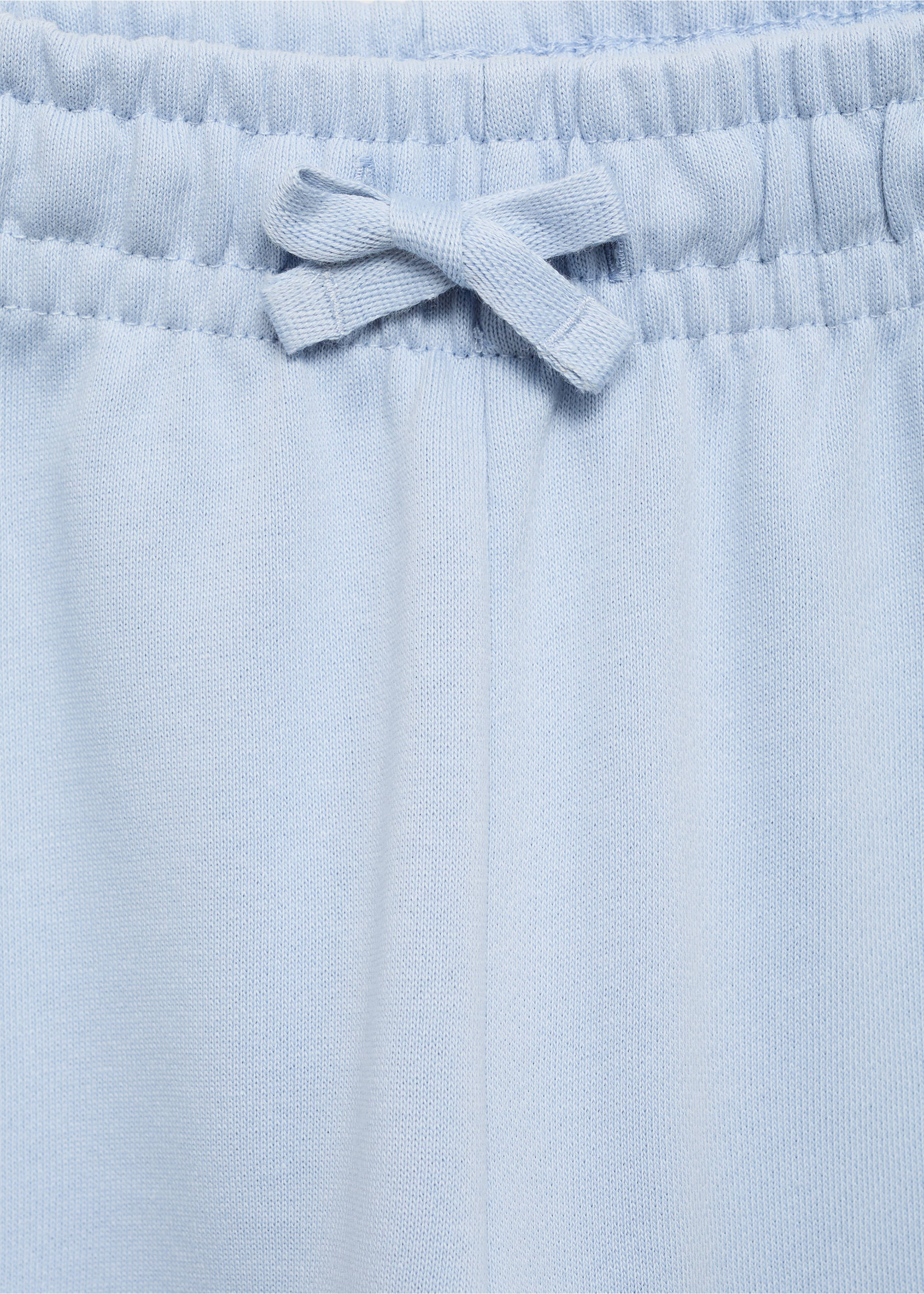 Knit jogger-style trousers - Details of the article 8, Sky Blue. Ref: 87093645-00.