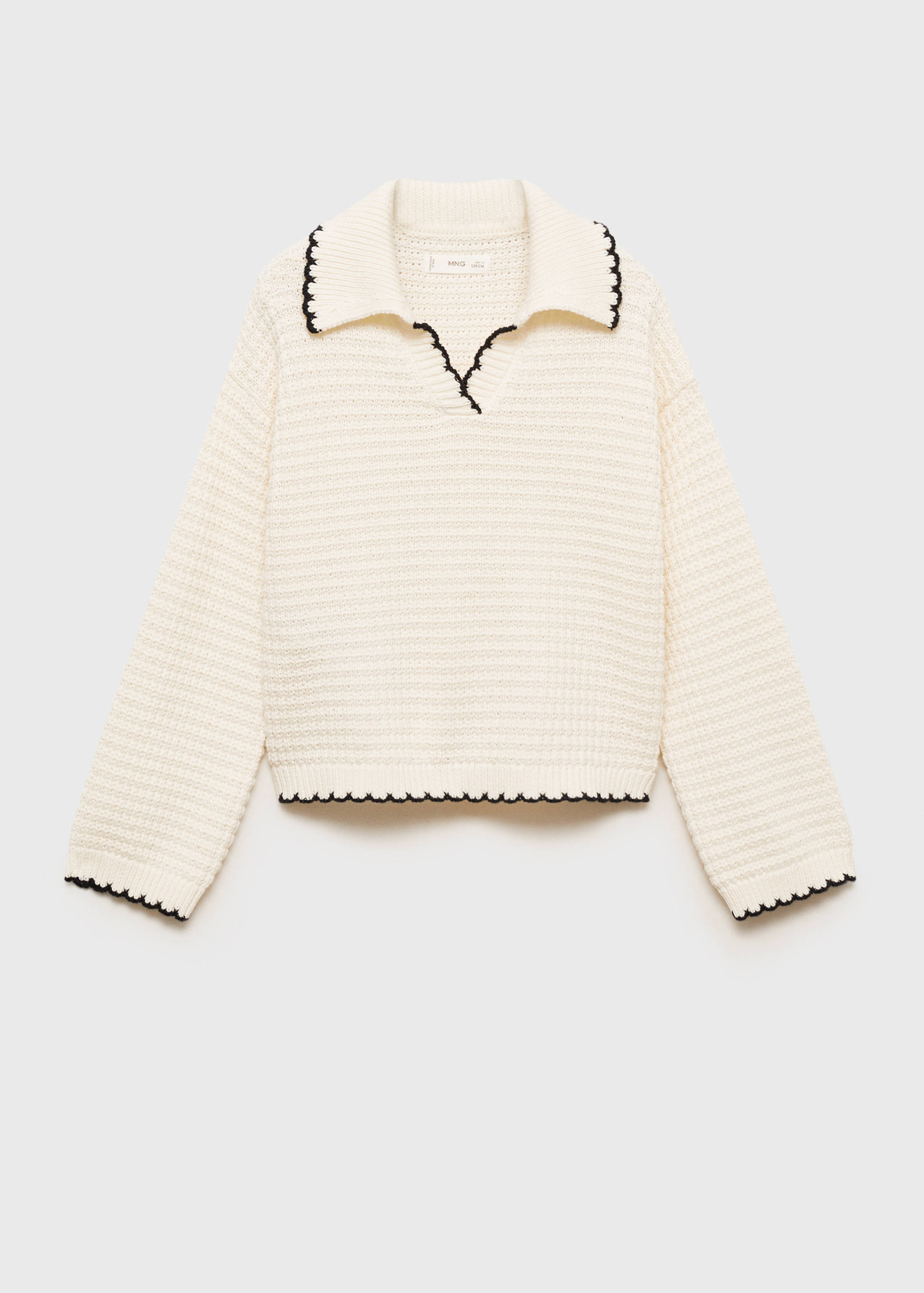 Camp-collar knit sweater - Article without model