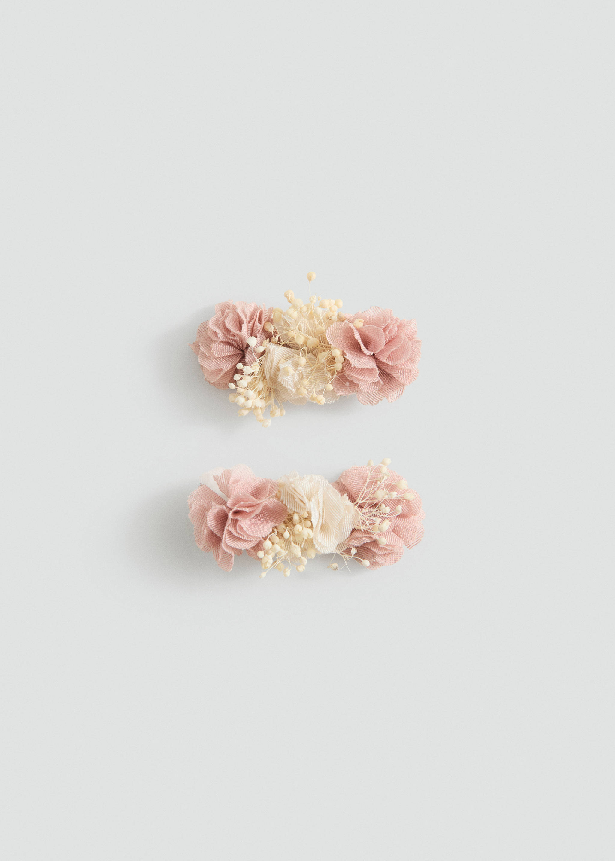 2er-Pack Haarclips mit Blumenverzierung - Artikel ohne Model