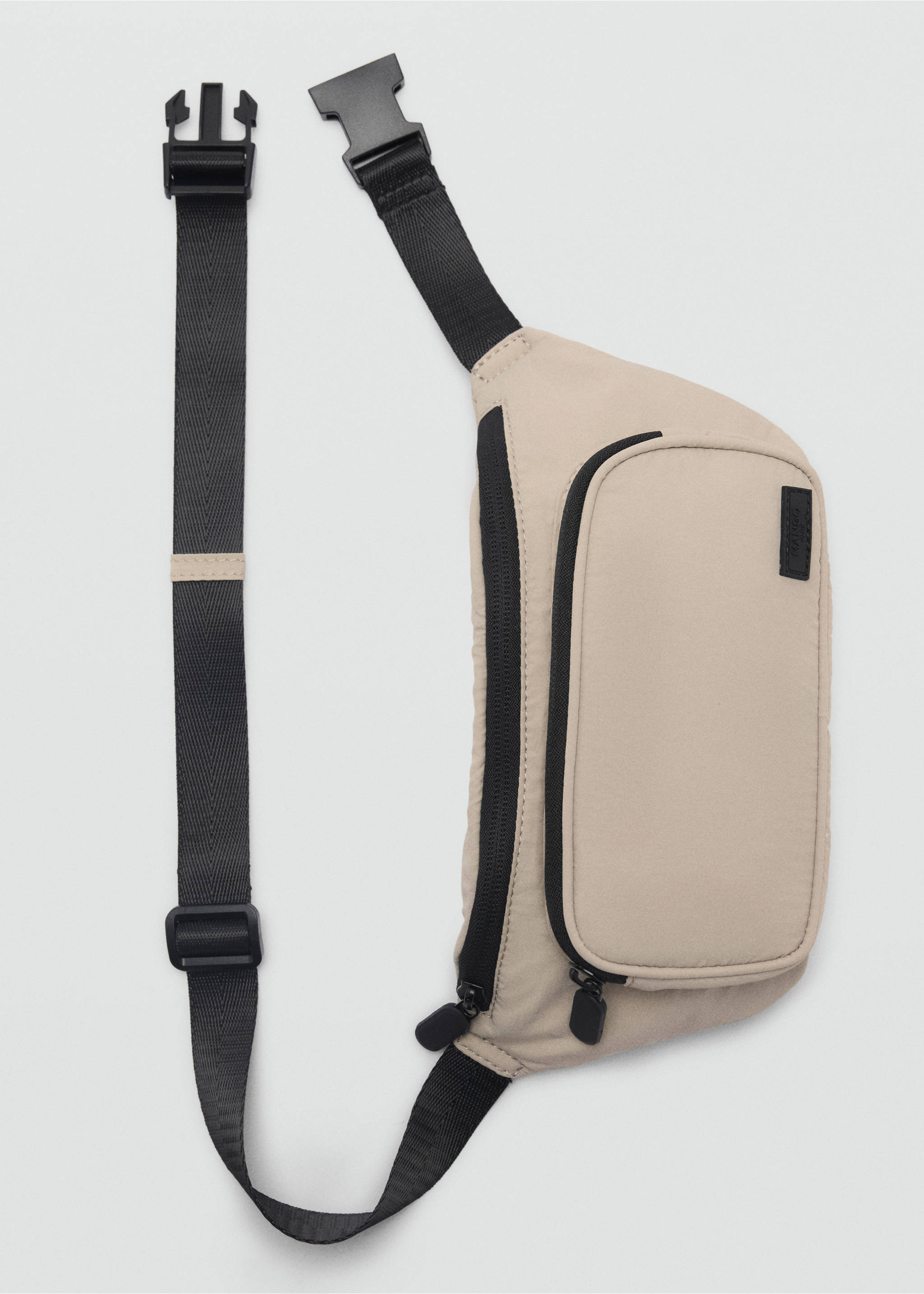 Dual compartment money belt - Details of the article 2, Ice Grey. Ref: 87093648-00.