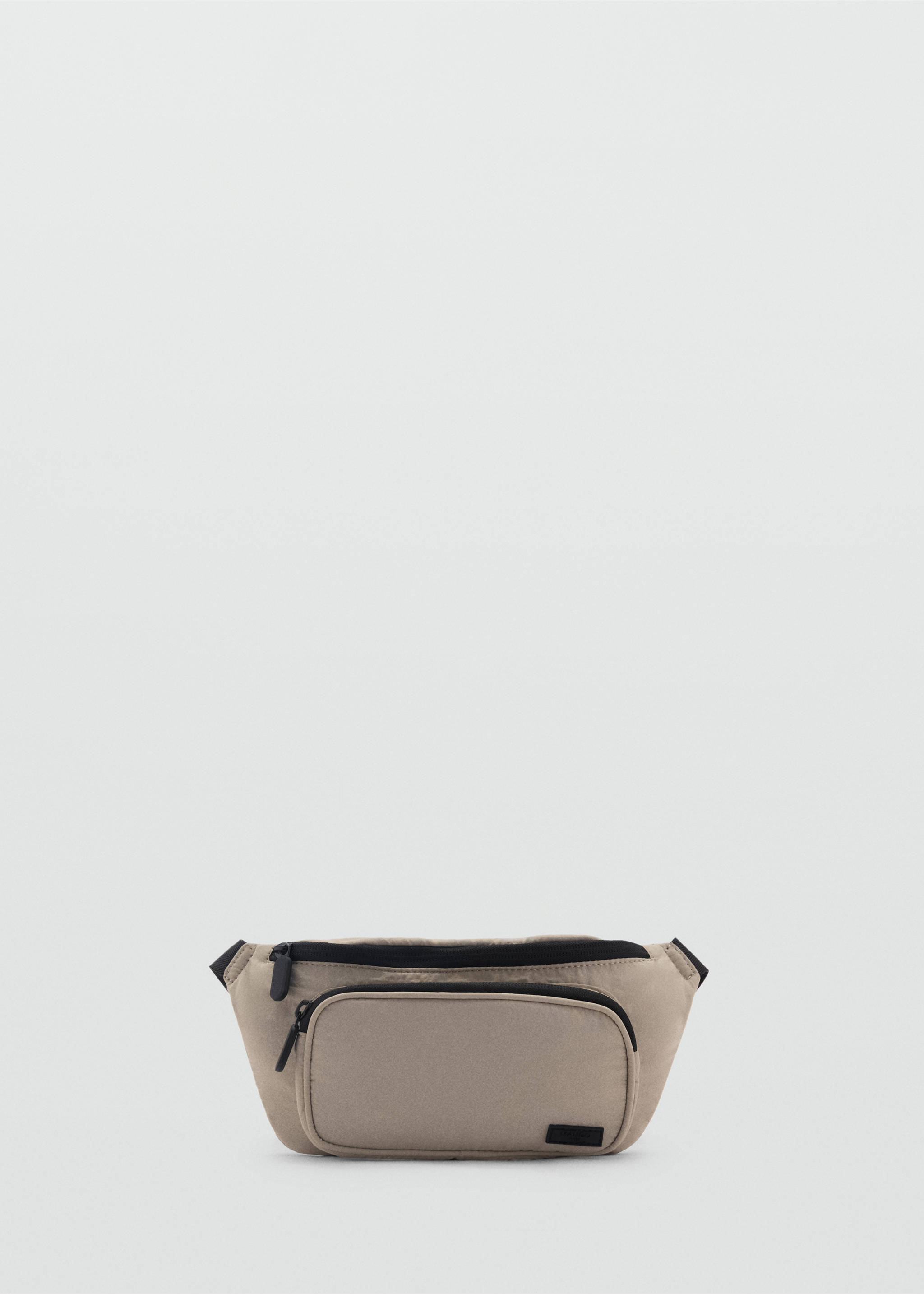 Dual compartment money belt - Article without model, Ice Grey. Ref: 87093648-00.