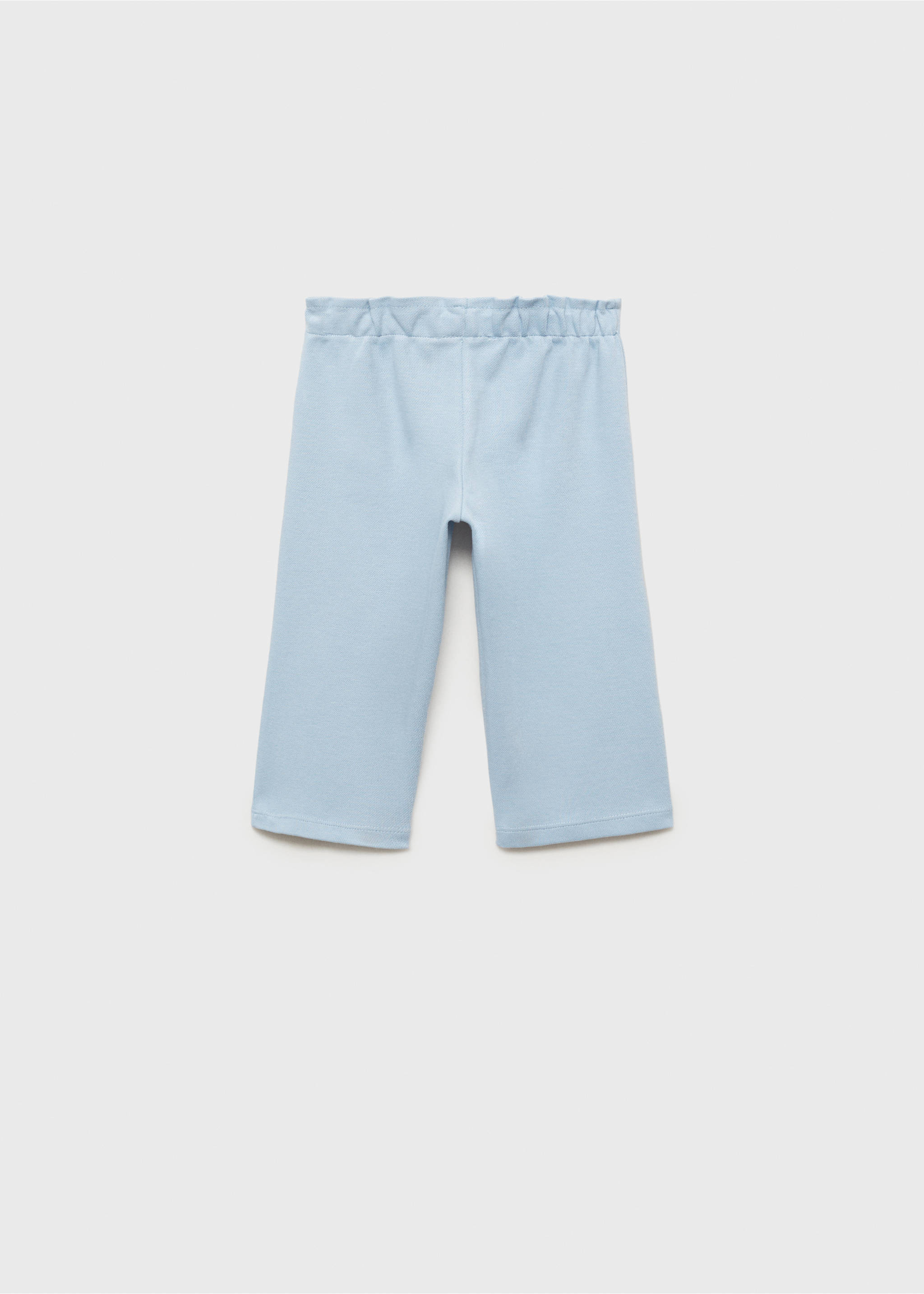 Baumwollhose mit verstellbarer Kordel - Rückseite des Artikels, Himmelblau. Ref: 87093649-00.