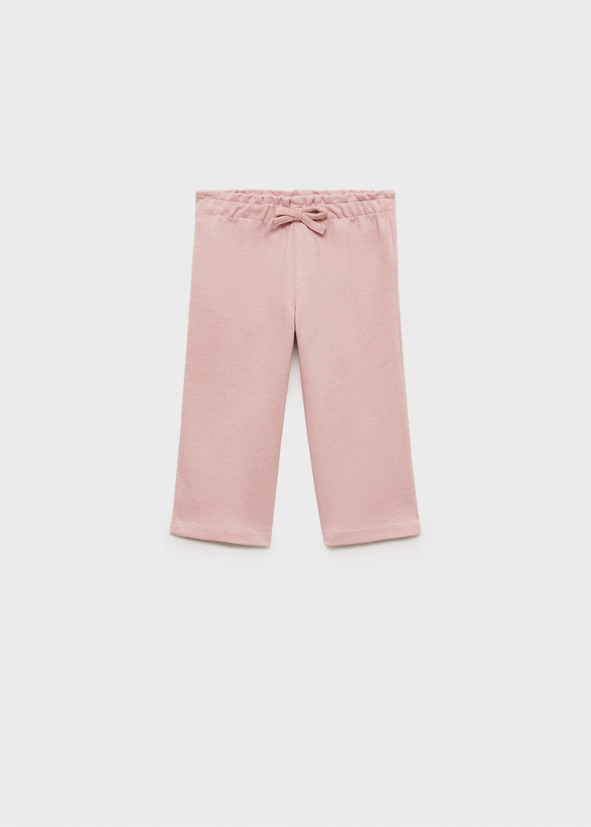 Cotton pants with adjustable drawstring - Article without model, Pink. Ref: 87093649-00.