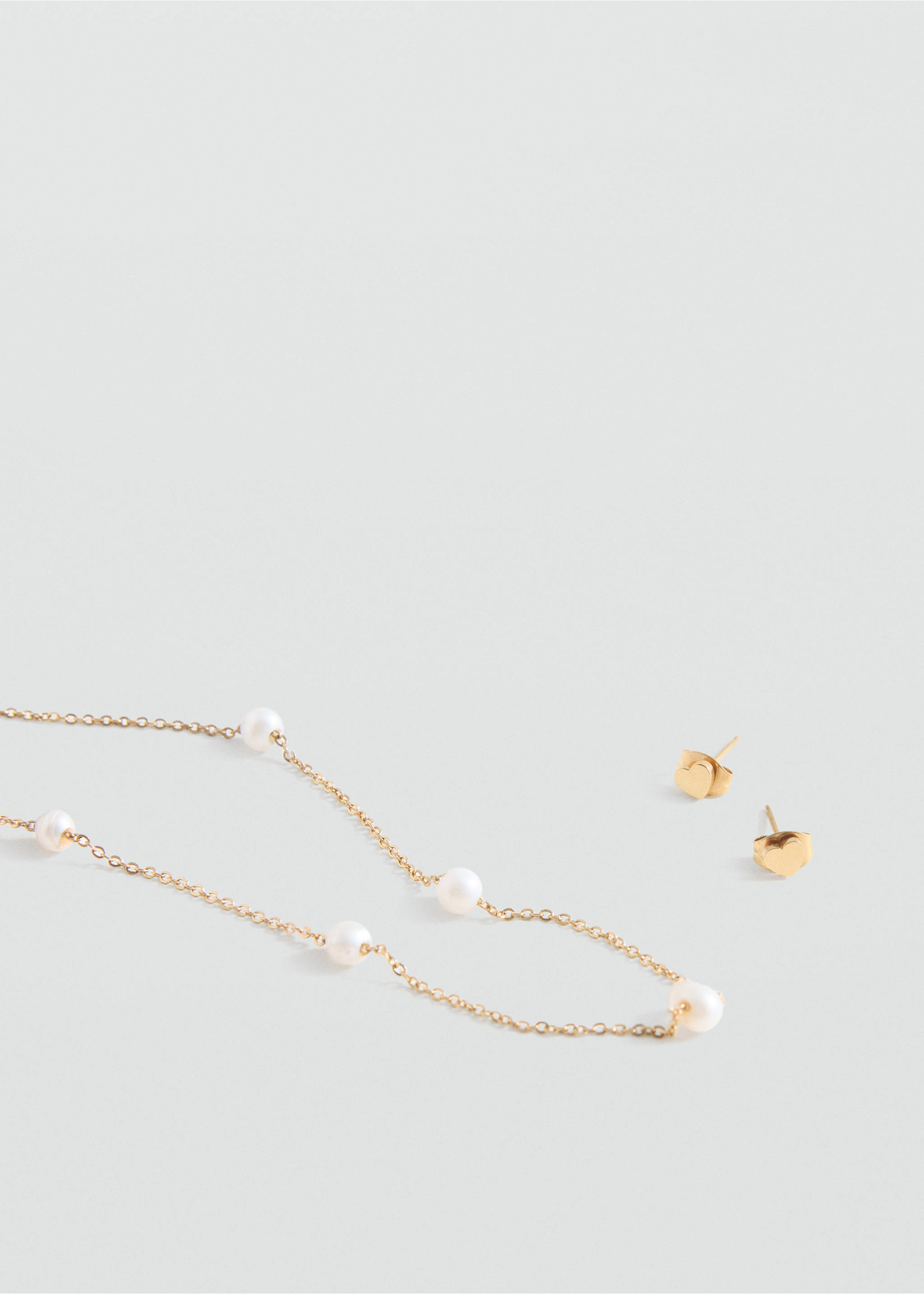 Set van ketting en oorbellen - Detail van het artikel 1, Goud. Ref: 87093650-00.