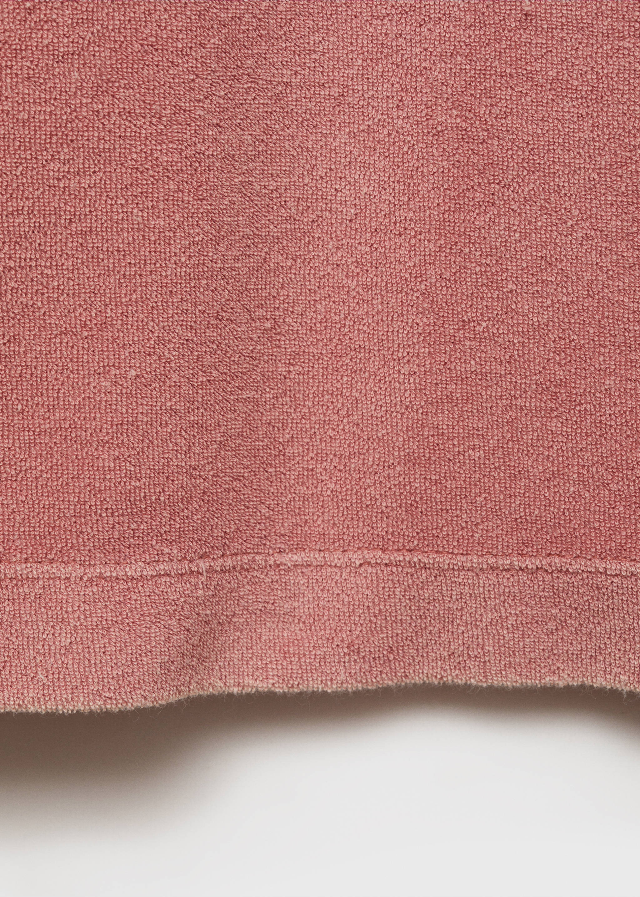 Overdyed terry cotton nightgown - Details of the article 0, Pink. Ref: 87093652-00.