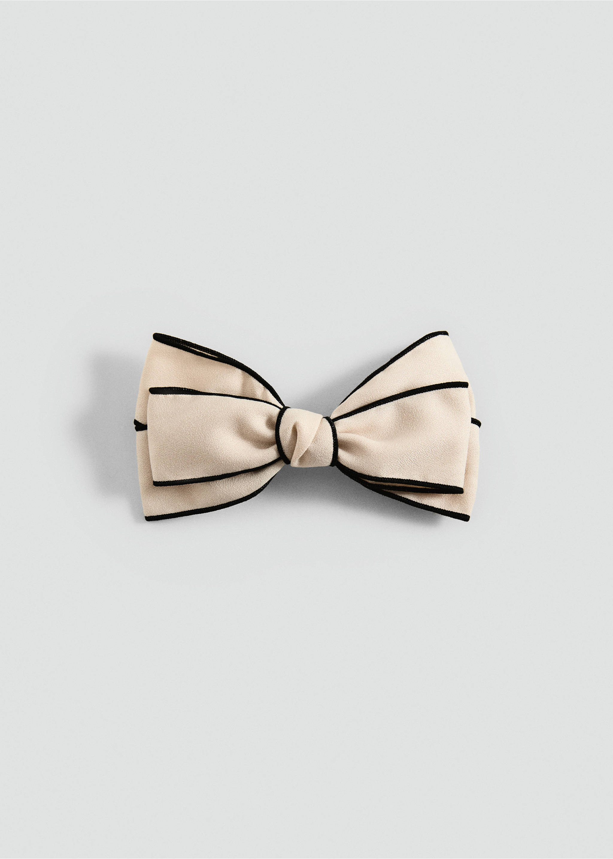 Two-tone bow pin - Article without model, Beige. Ref: 87094064-00.