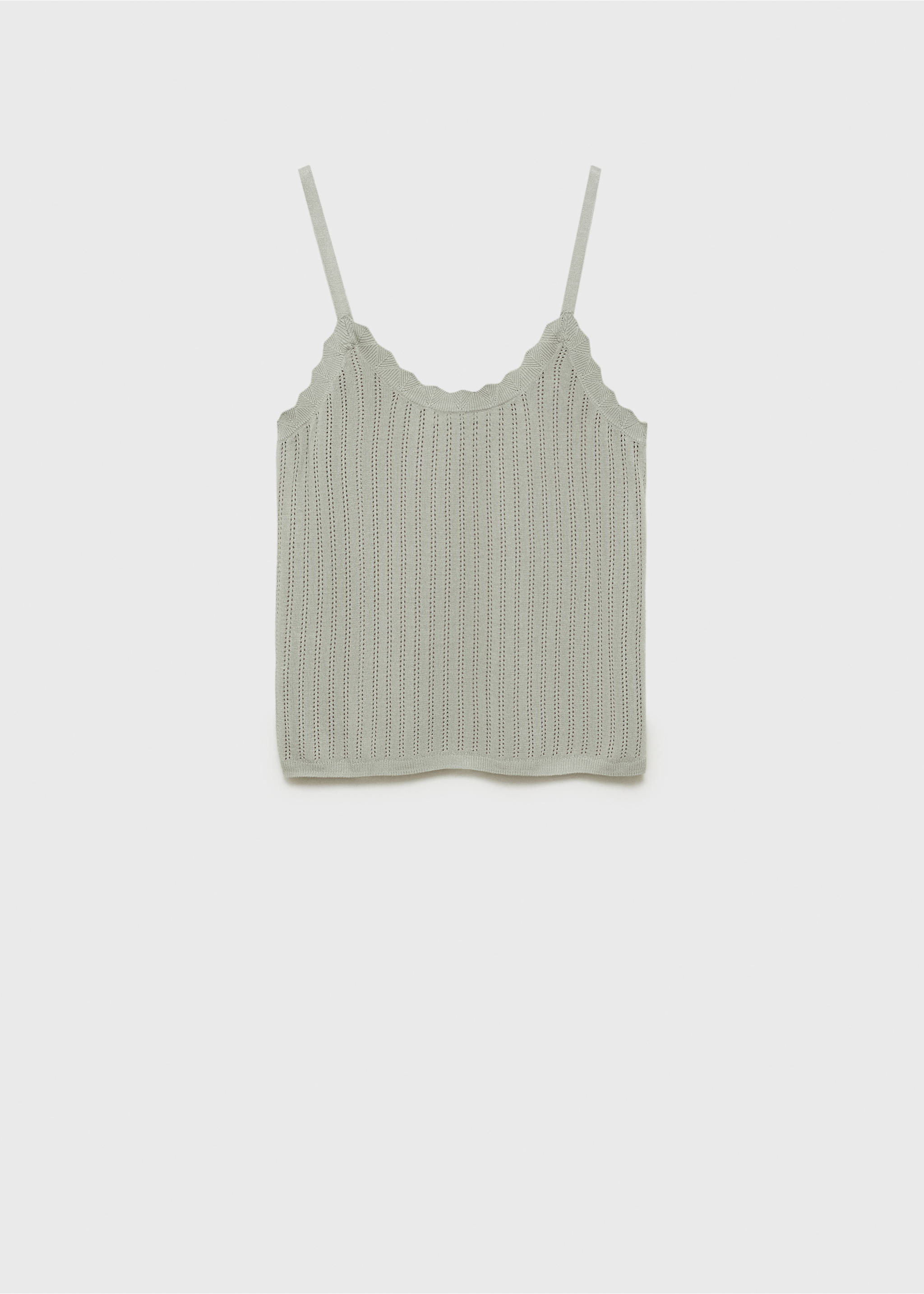 Top pyjama détail en maille ajourée - Article sans modèle, Vert d´eau. Ref: 87094065-00.