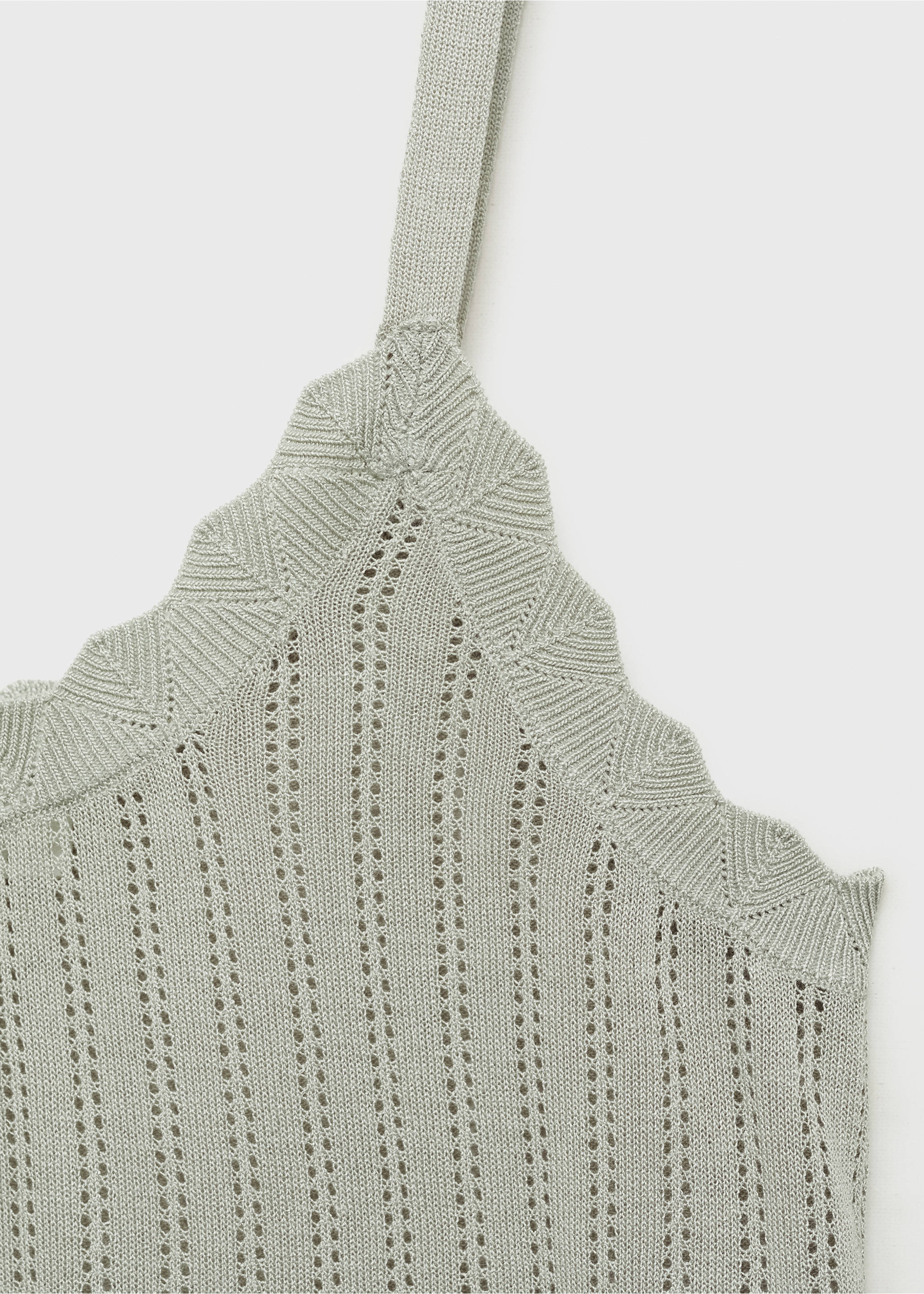 Top pyjama détail en maille ajourée - Détail de l'article 8, Vert d´eau. Ref: 87094065-00.