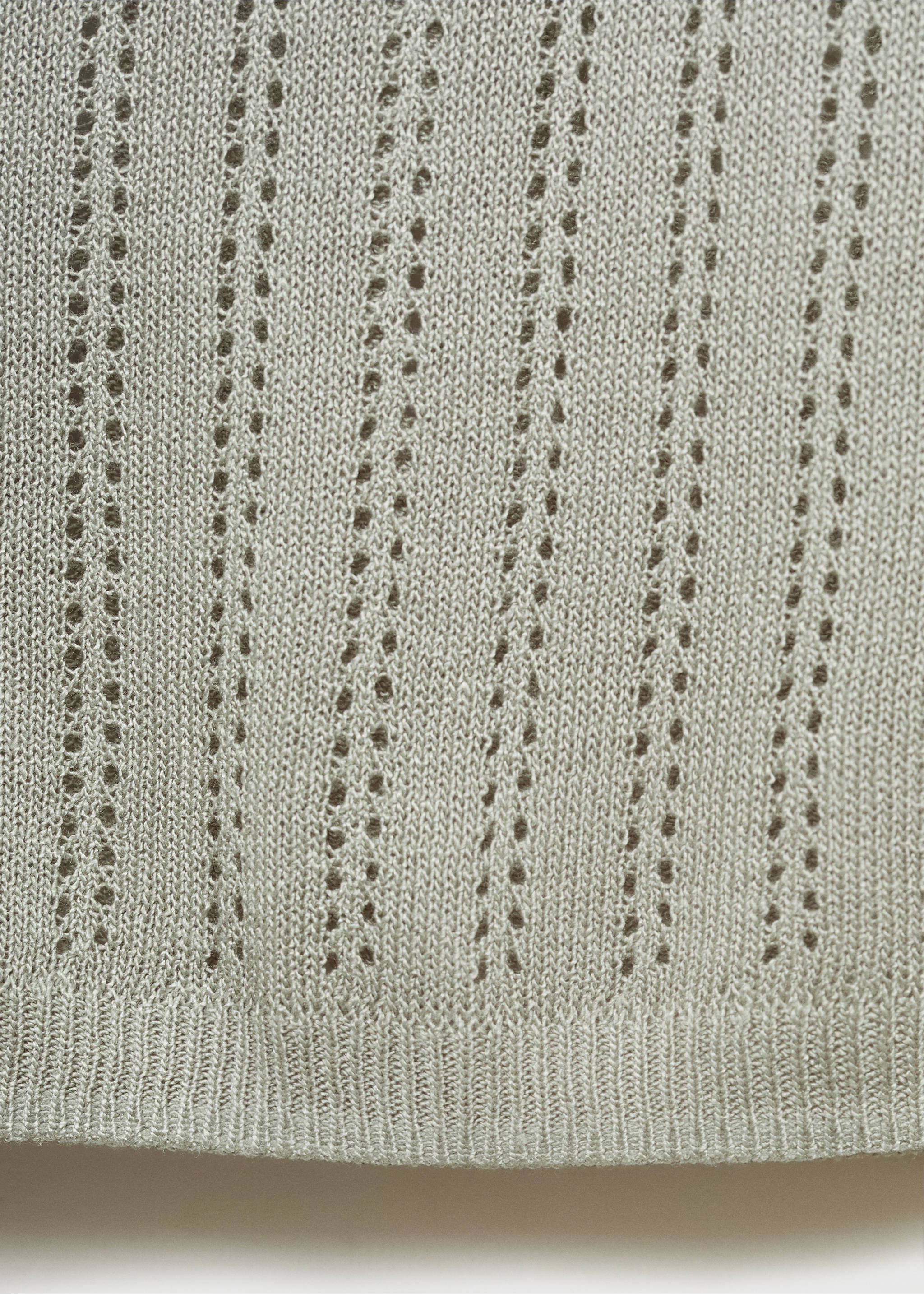 Top pyjama détail en maille ajourée - Détail de l'article 0, Vert d´eau. Ref: 87094065-00.