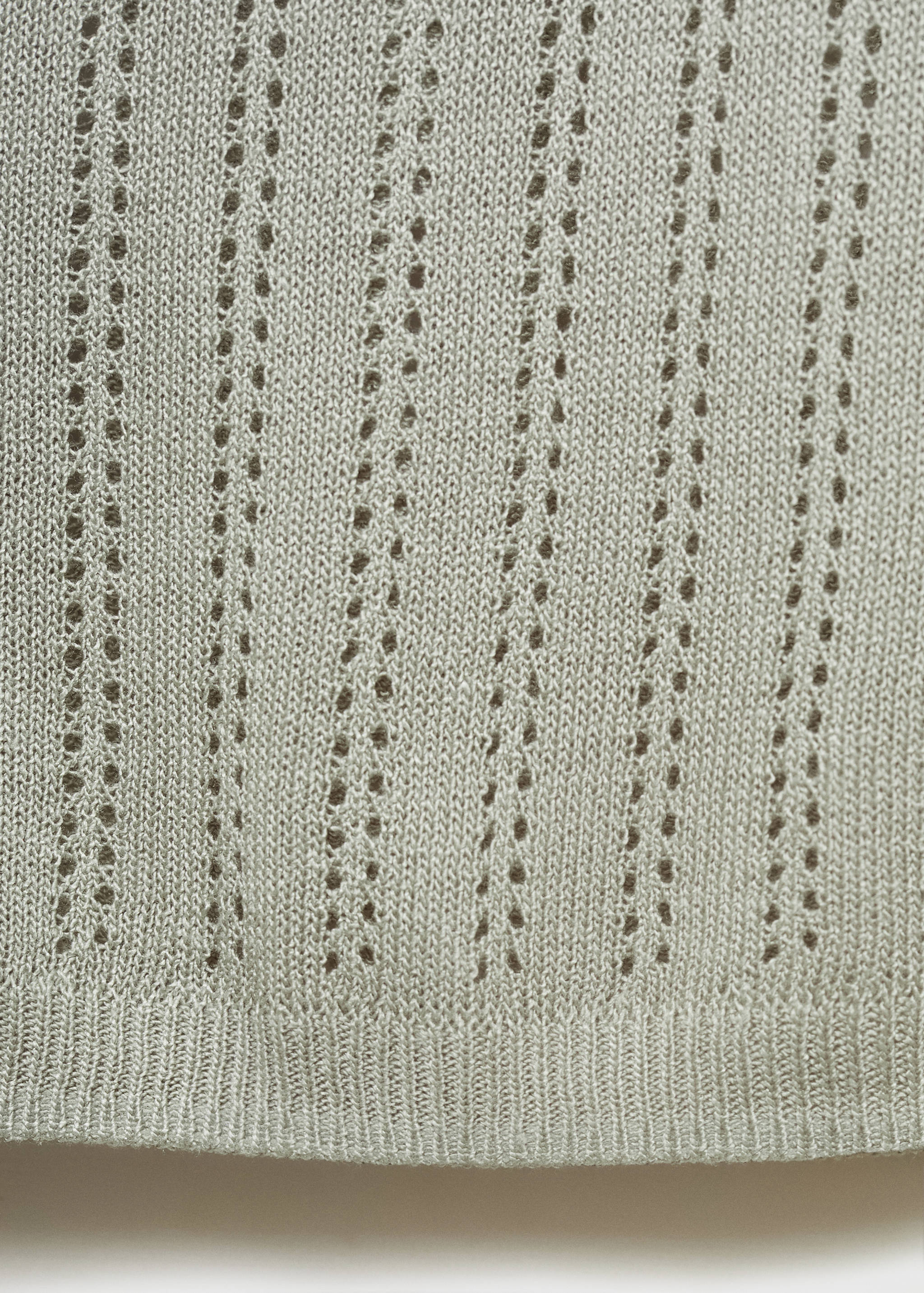 Pyjama top with pointelle detail - Details of the article 0