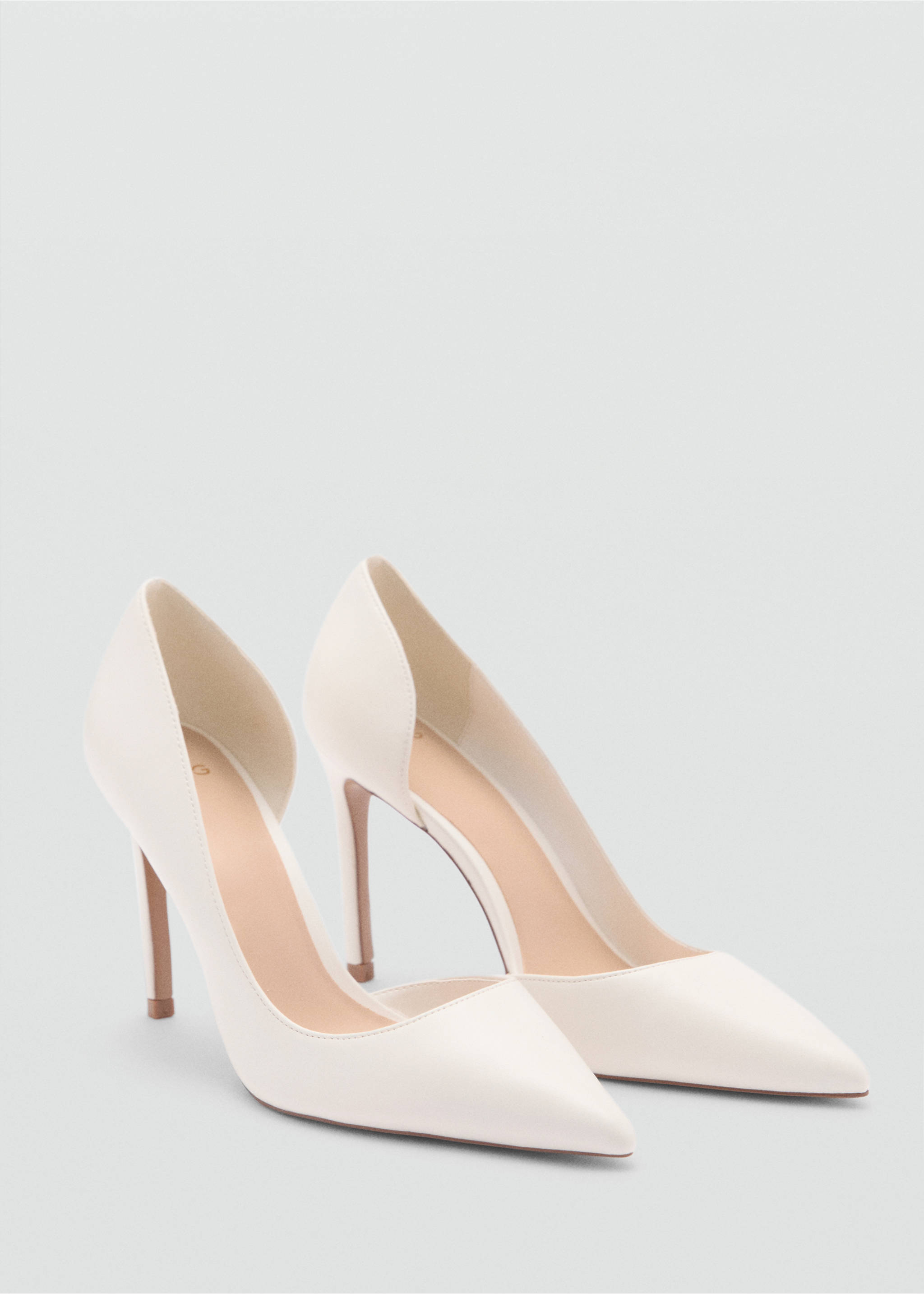 Asymmetrical heeled shoes - Medium plane, White. Ref: 87094067-00.