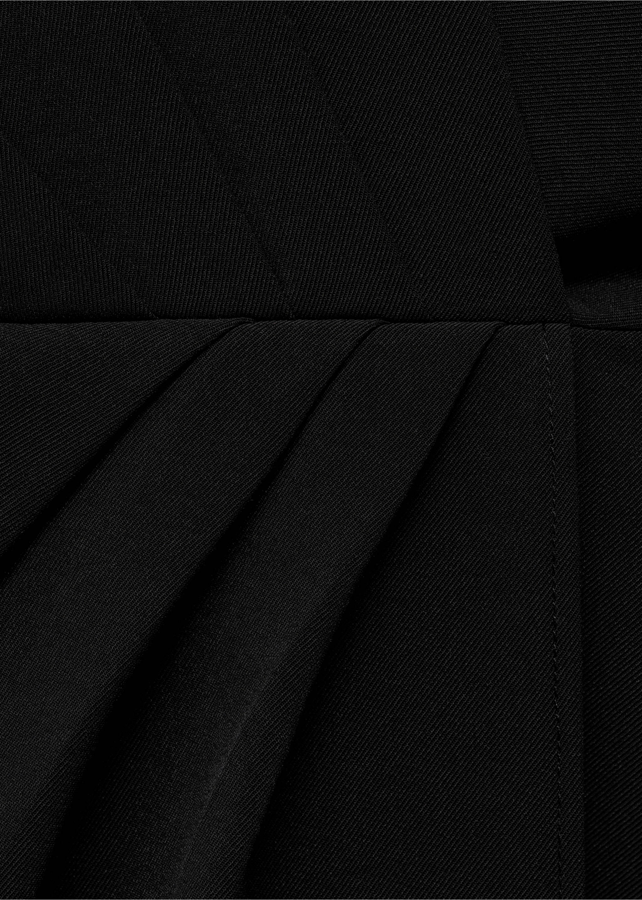 Robe cache-cœur col chemise - Détail de l'article 0, Noir. Ref: 87094069-00.