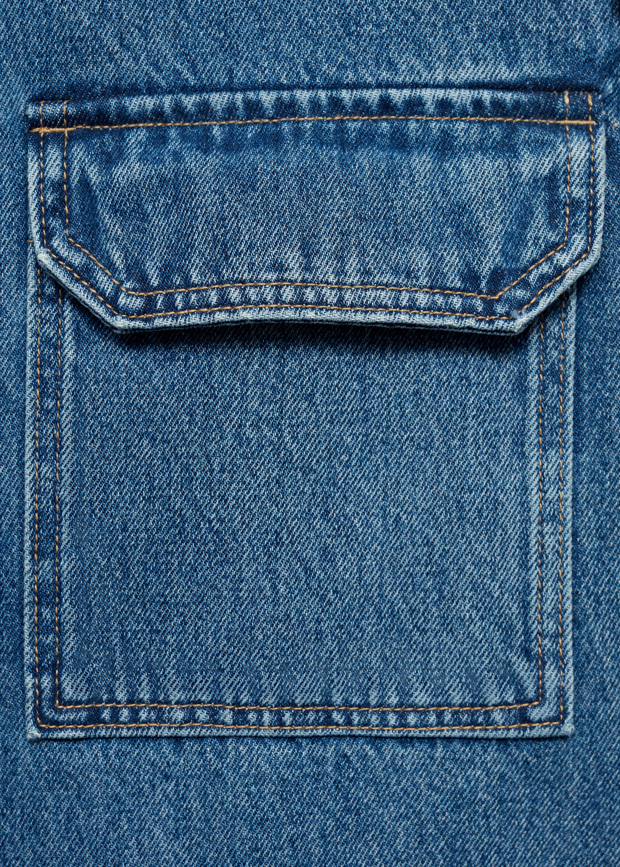 Denim overshirt pockets - Details of the article 8