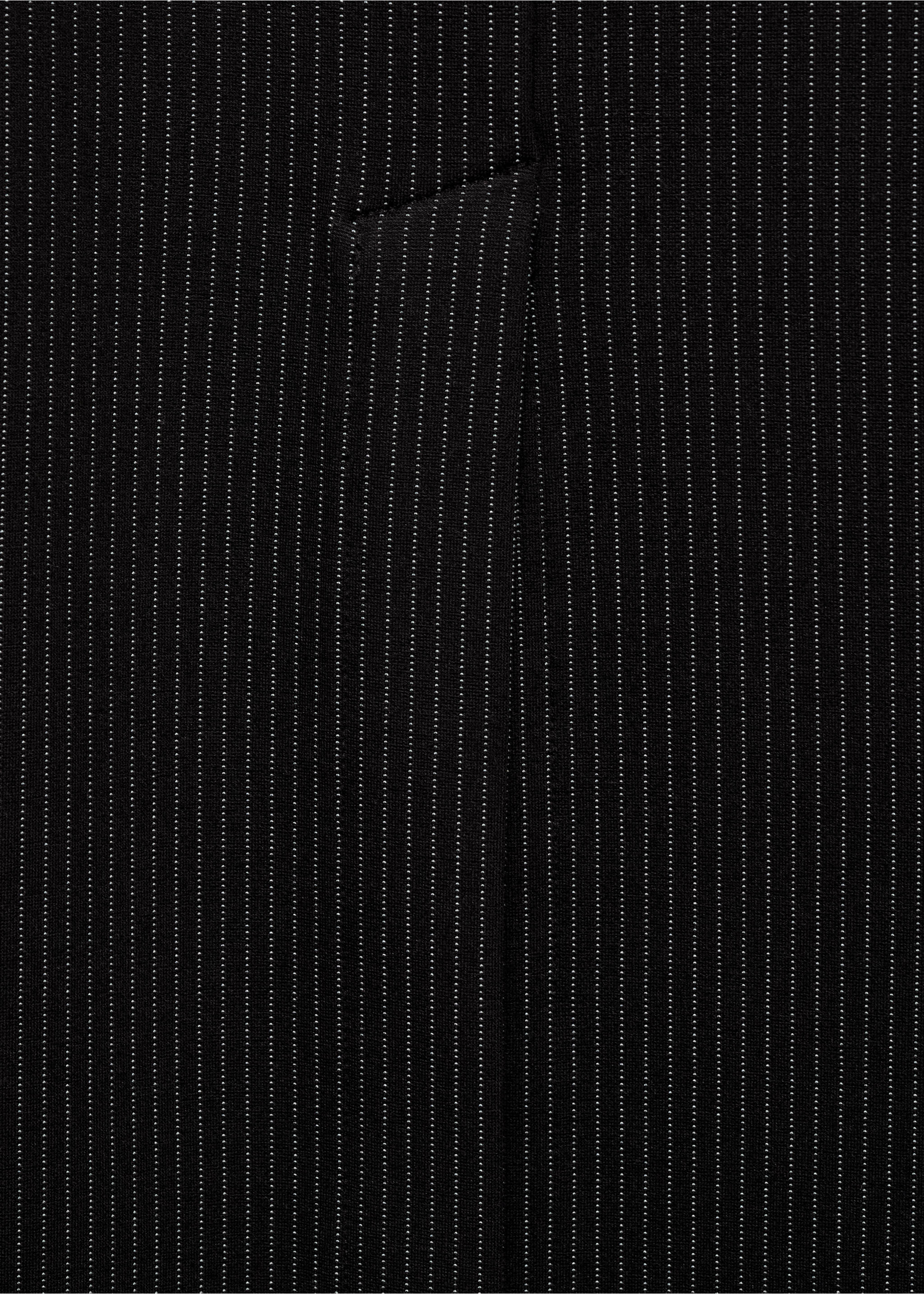 Pinstripe suit skirt - Details of the article 8, Black. Ref: 87094078-00.
