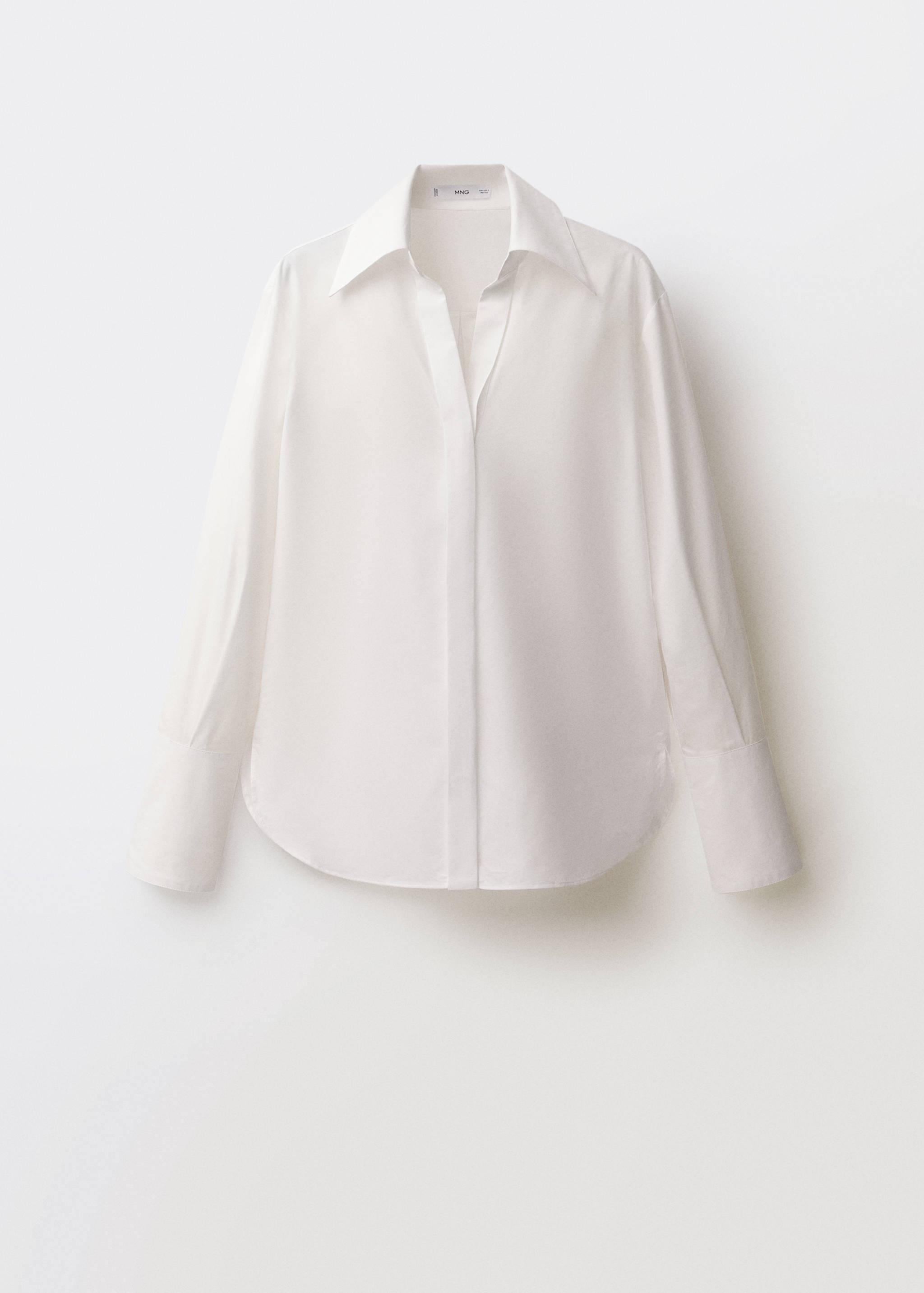 Regular cotton lyocell-blend shirt - Article without model