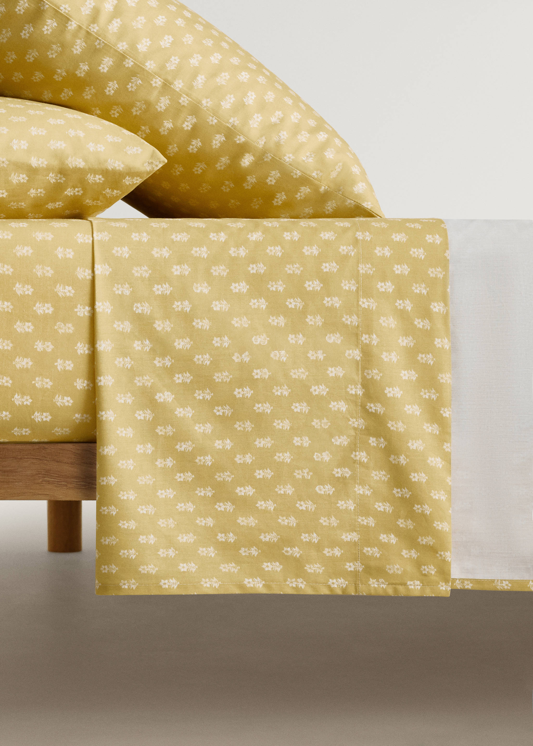 Llençol de sobre infantil cotó percala flor petita llit 90 cm - Article sense model