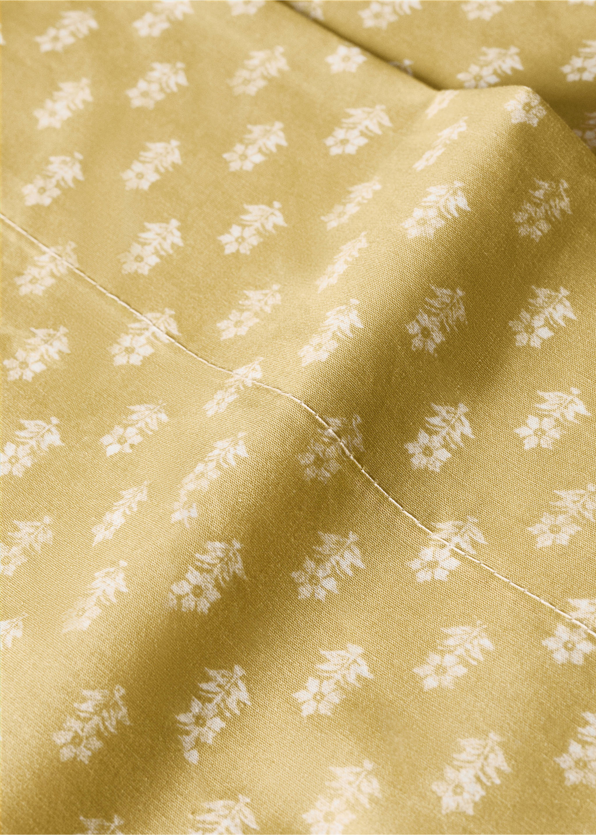 Sábana encimera infantil algodón percal flor pequeña cama 90 cm - Detalle del artículo 1, Rosa. Ref: 87094084-00.