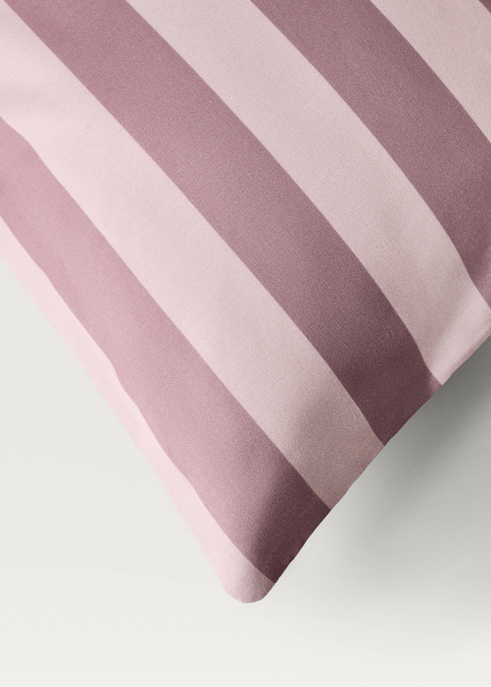 Cotton percale thick-striped duvet cover - Details of the article 3