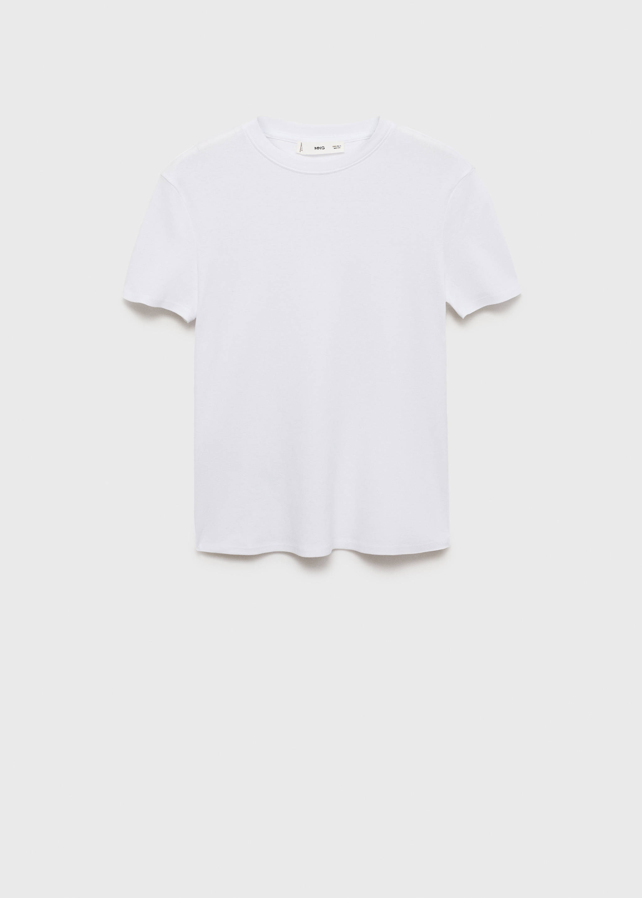 Fitted cotton t-shirt - Article without model