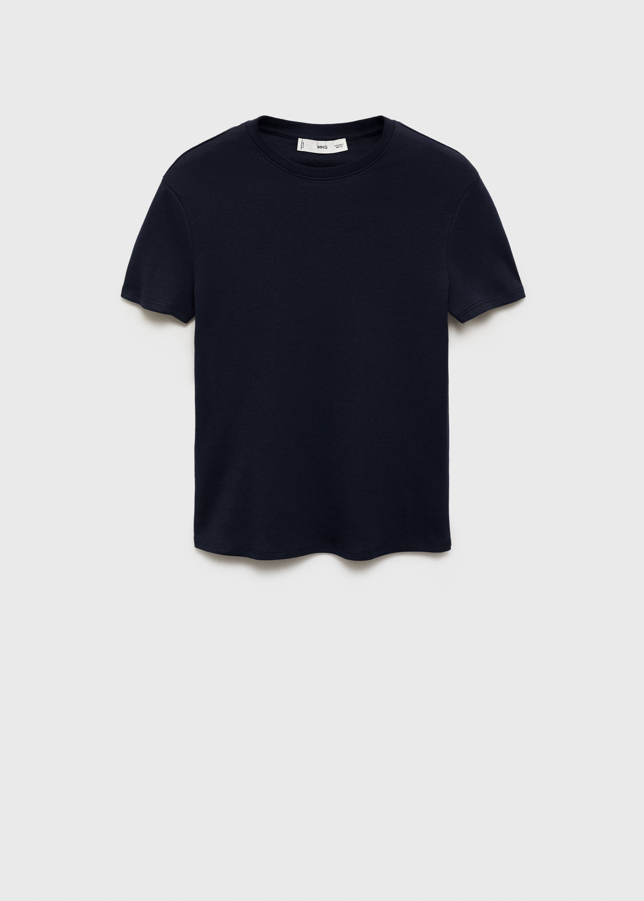 Fitted cotton t-shirt - Article without model