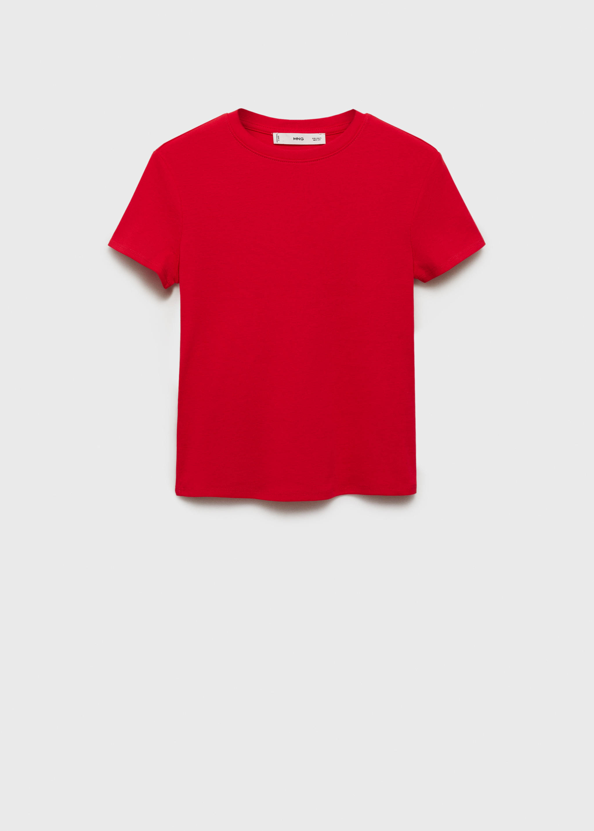Fitted cotton t-shirt - Article without model