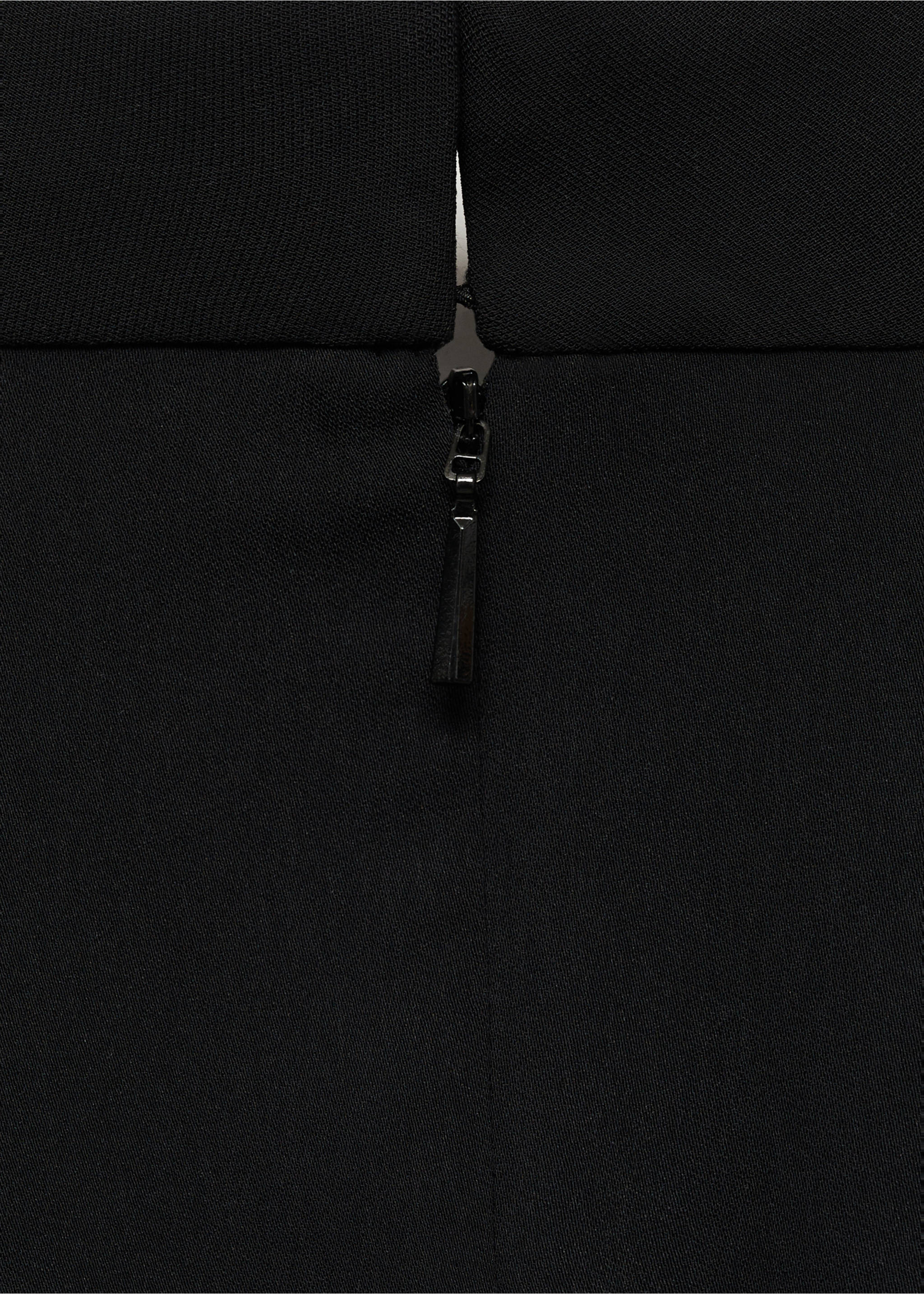 Short asymmetrical sleeve dress - Details of the article 0, Black. Ref: 87094090-00.