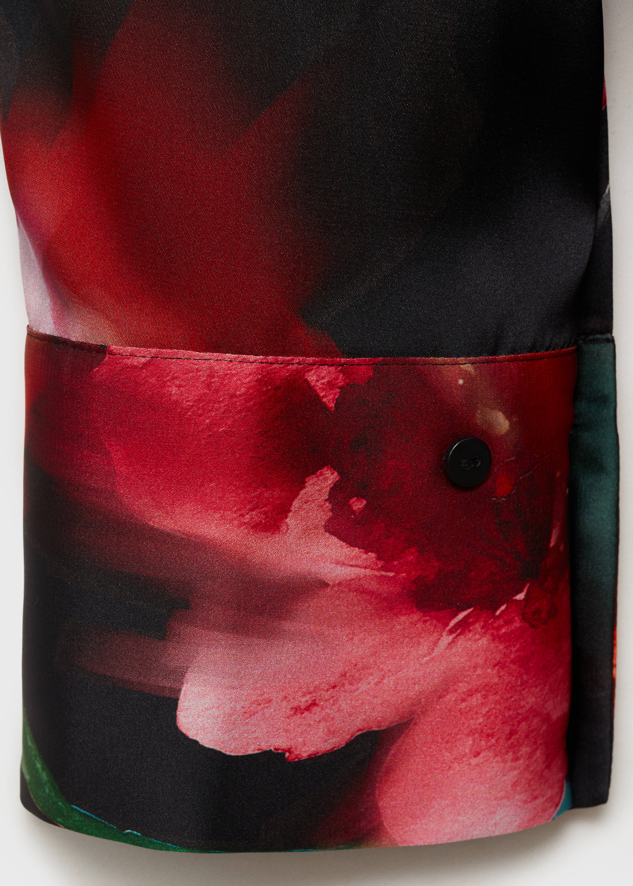 Bedrukte satijnen blouse - Detail van het artikel 0