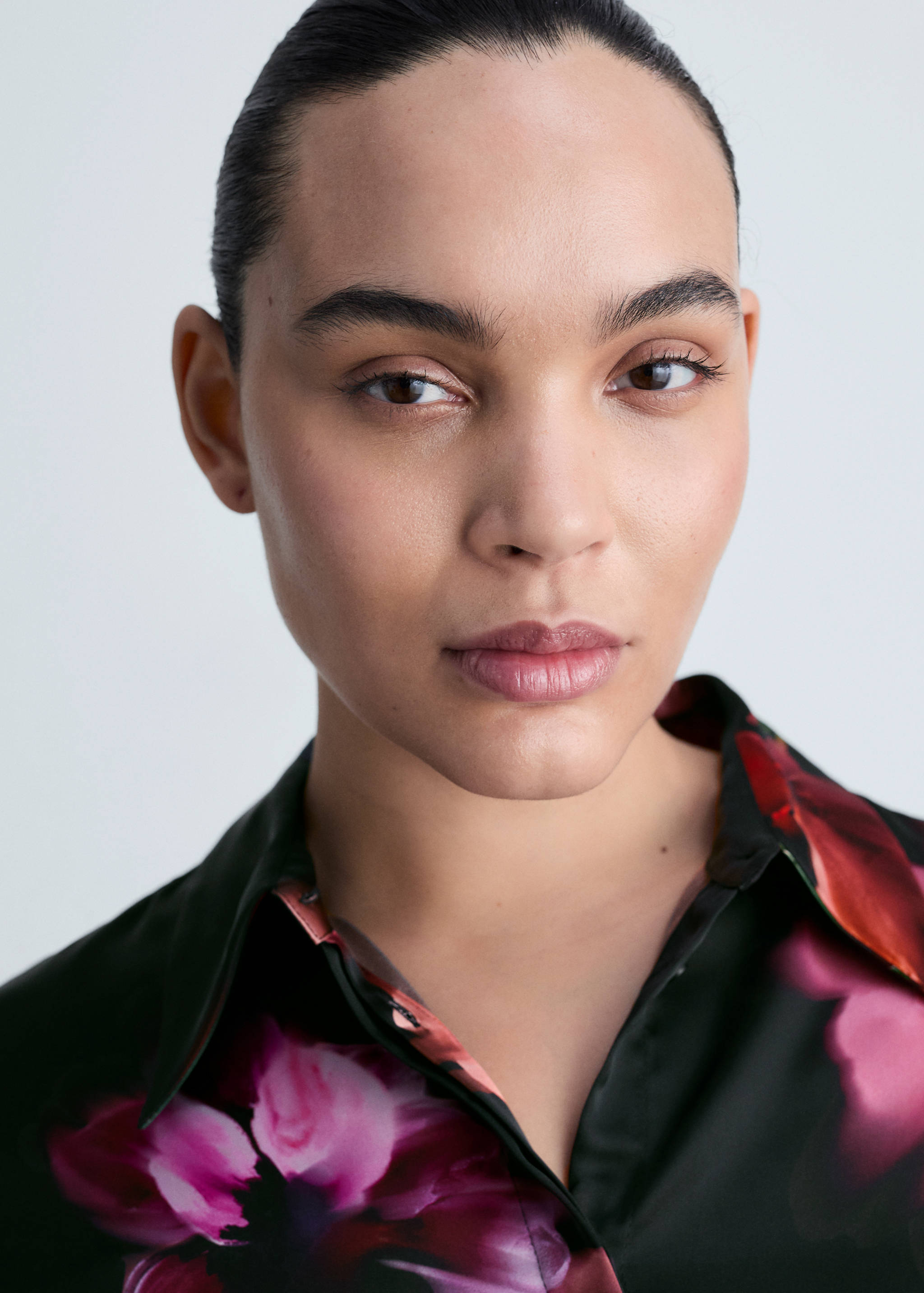 Bedrukte satijnen blouse - Detail van het artikel 4