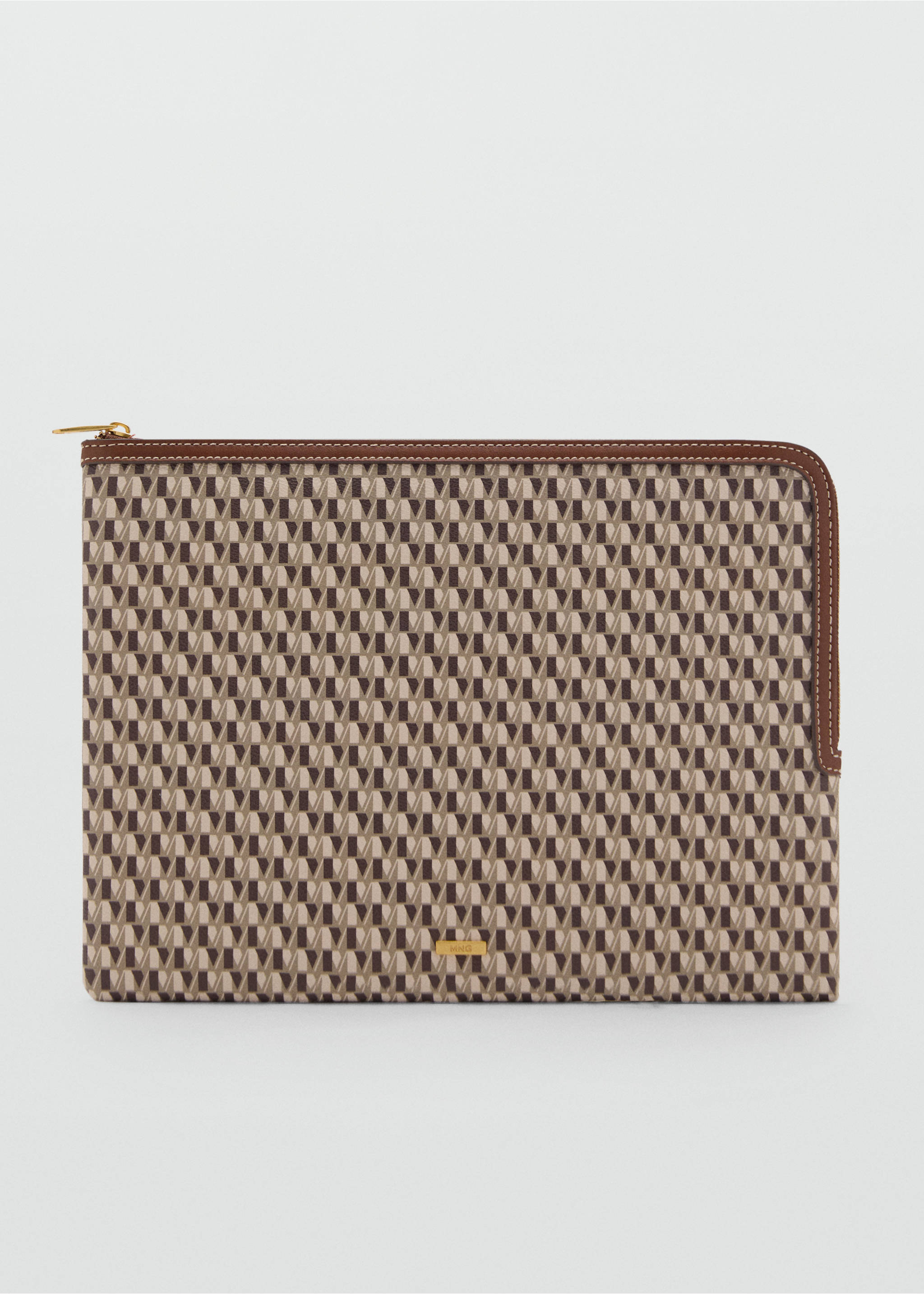 Laptophoes met logo - Artikel zonder model, Middenbruin. Ref: 87094094-00.