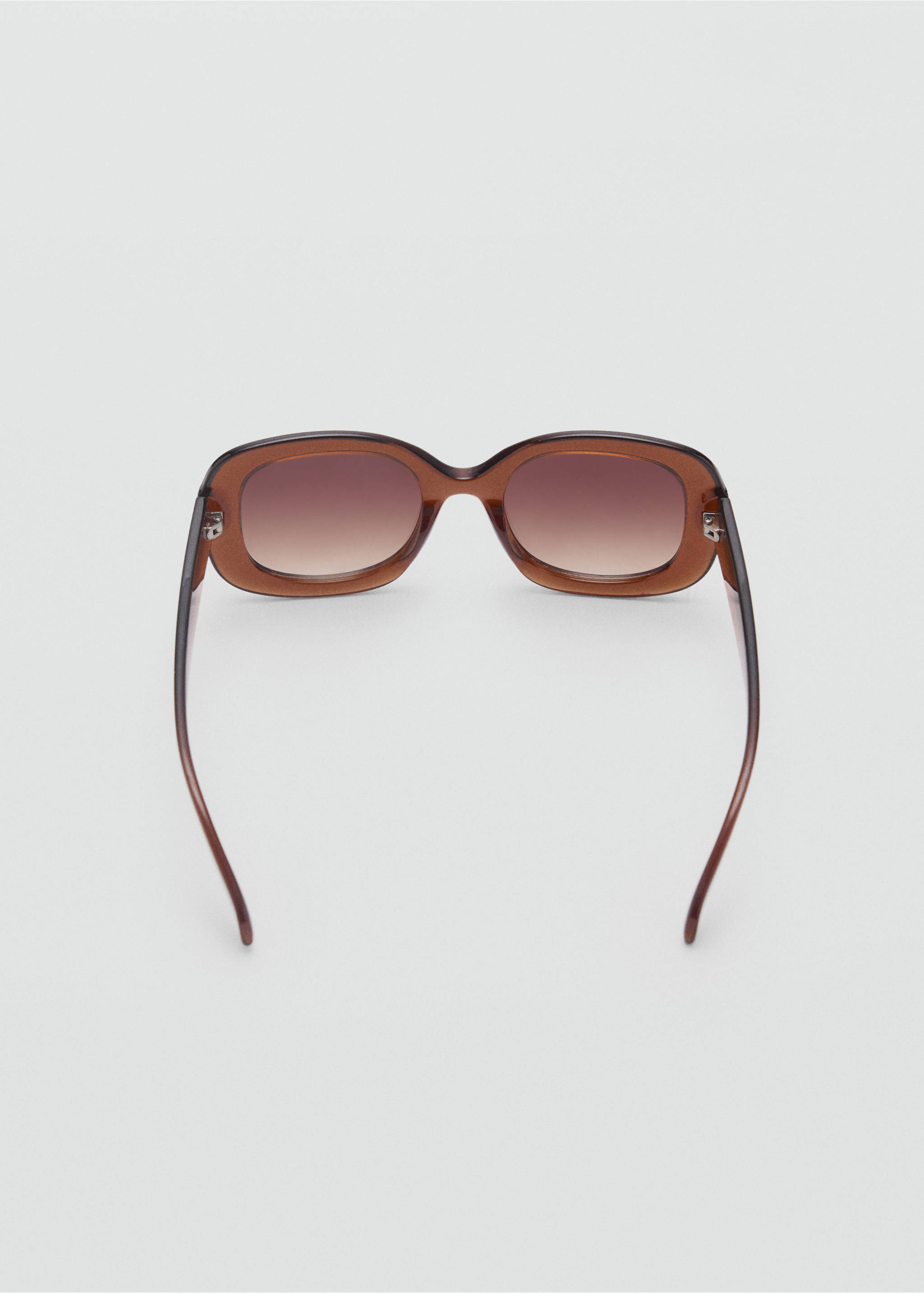 Squared frame sunglasses - Details of the article 1, Brown. Ref: 87094386-00.