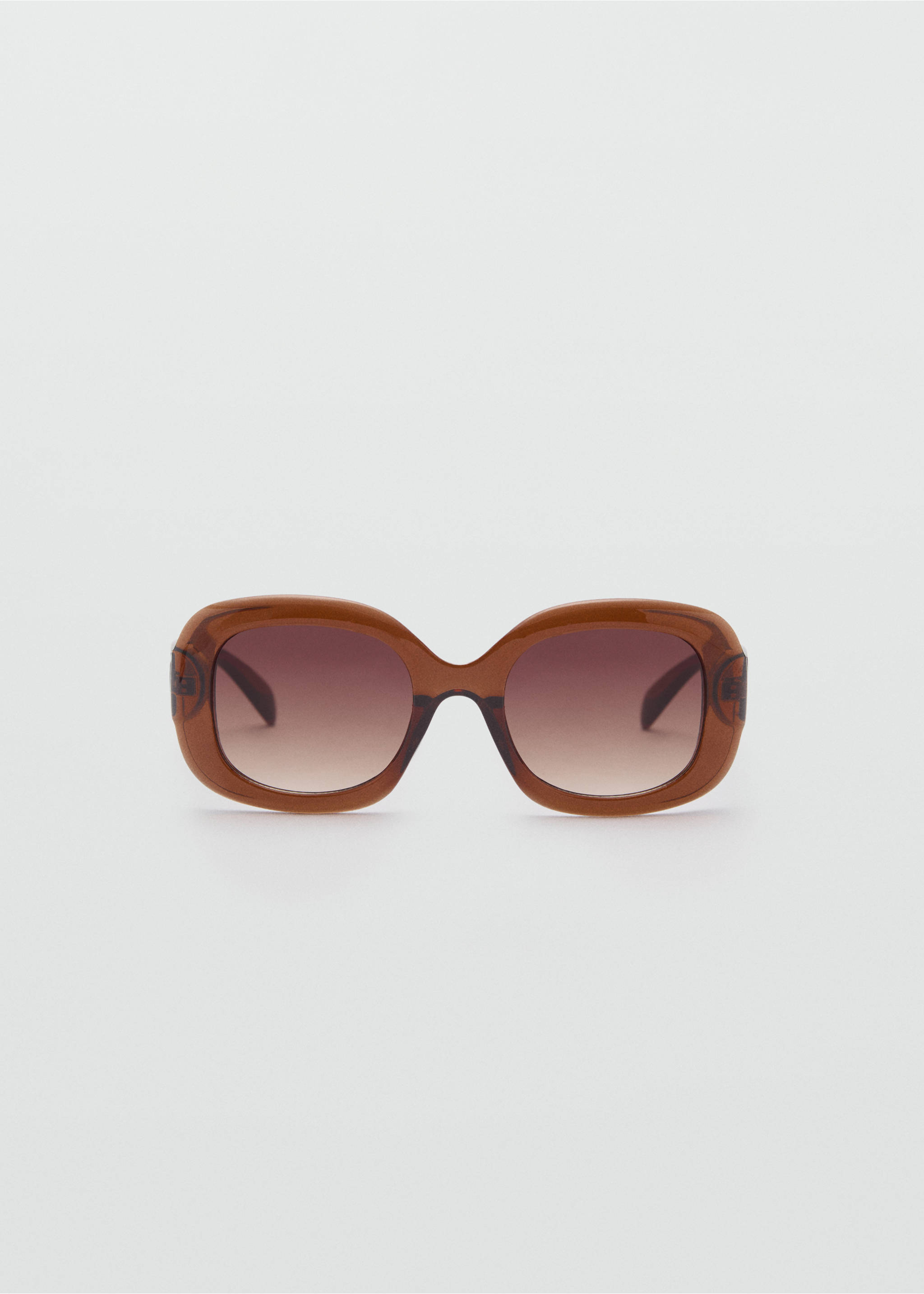 Squared frame sunglasses - Article without model, Brown. Ref: 87094386-00.