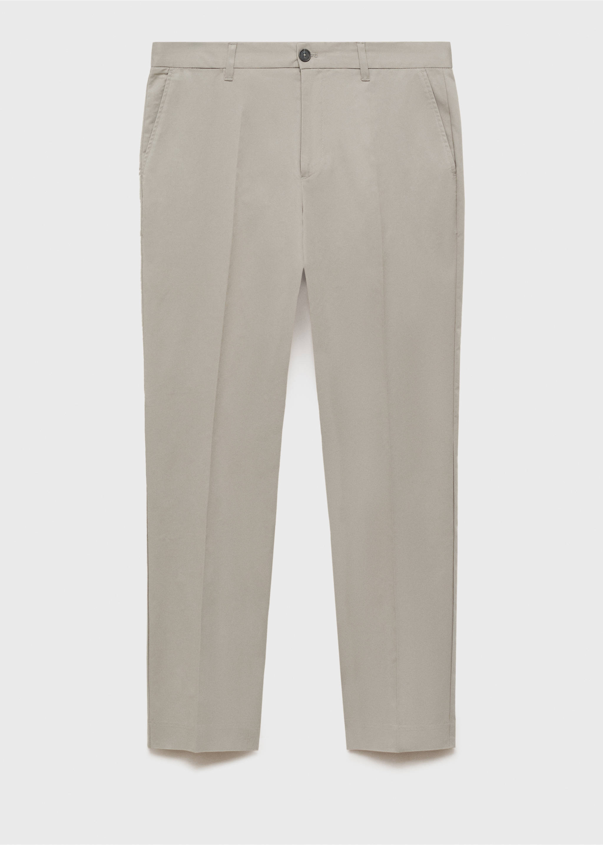Dublino slim-fit chino trousers - Article without model, Ice Grey. Ref: 87094387-00.