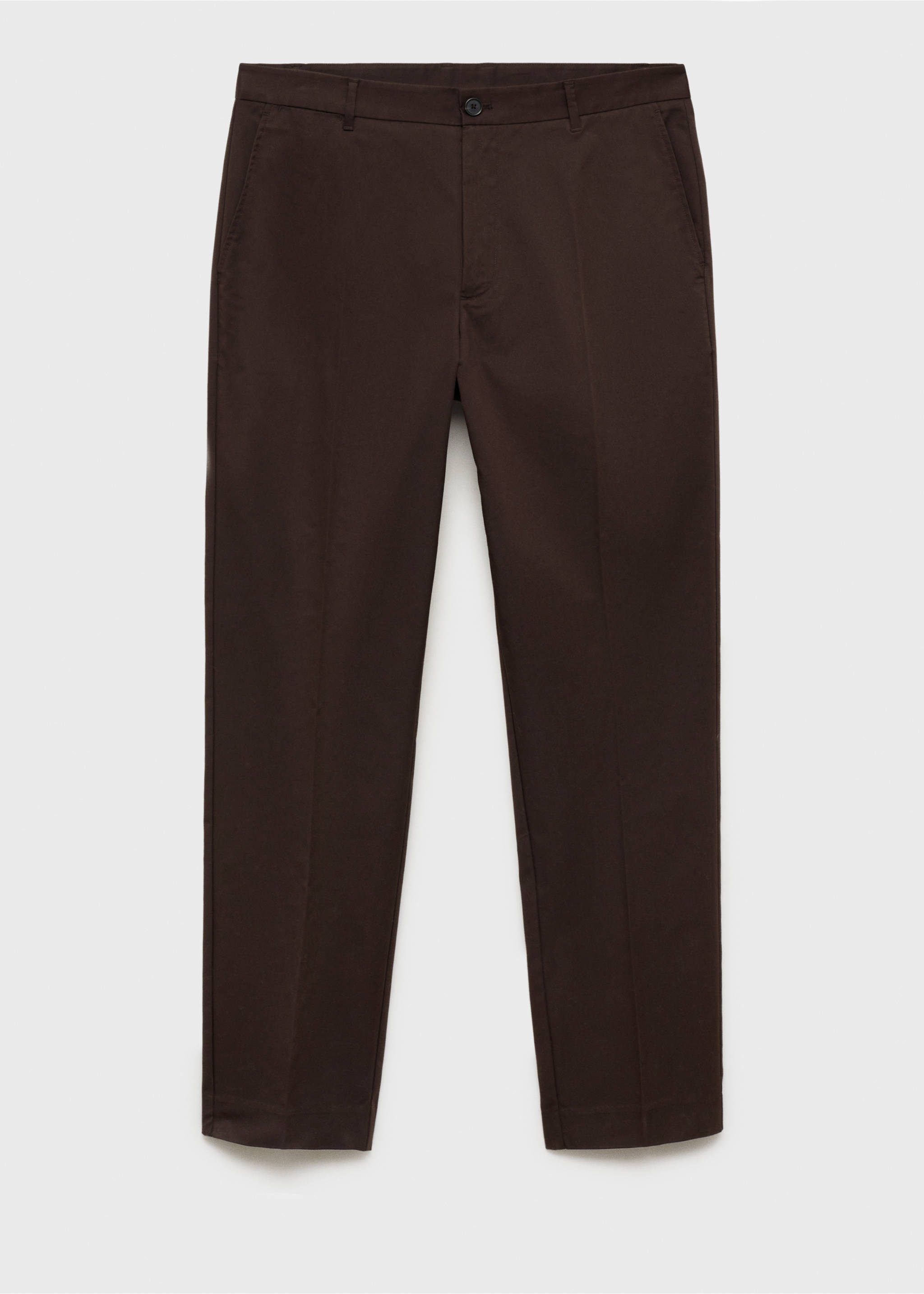 Pantalon Dublino chino slim-fit - Article sans modèle, Chocolat. Ref: 87094387-00.