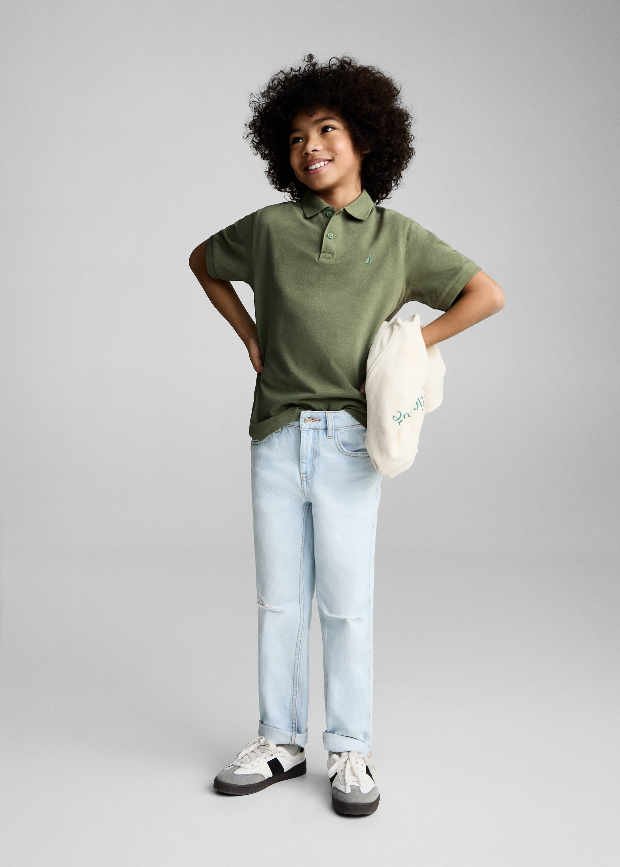 Polo cotó màniga curta - Pla general