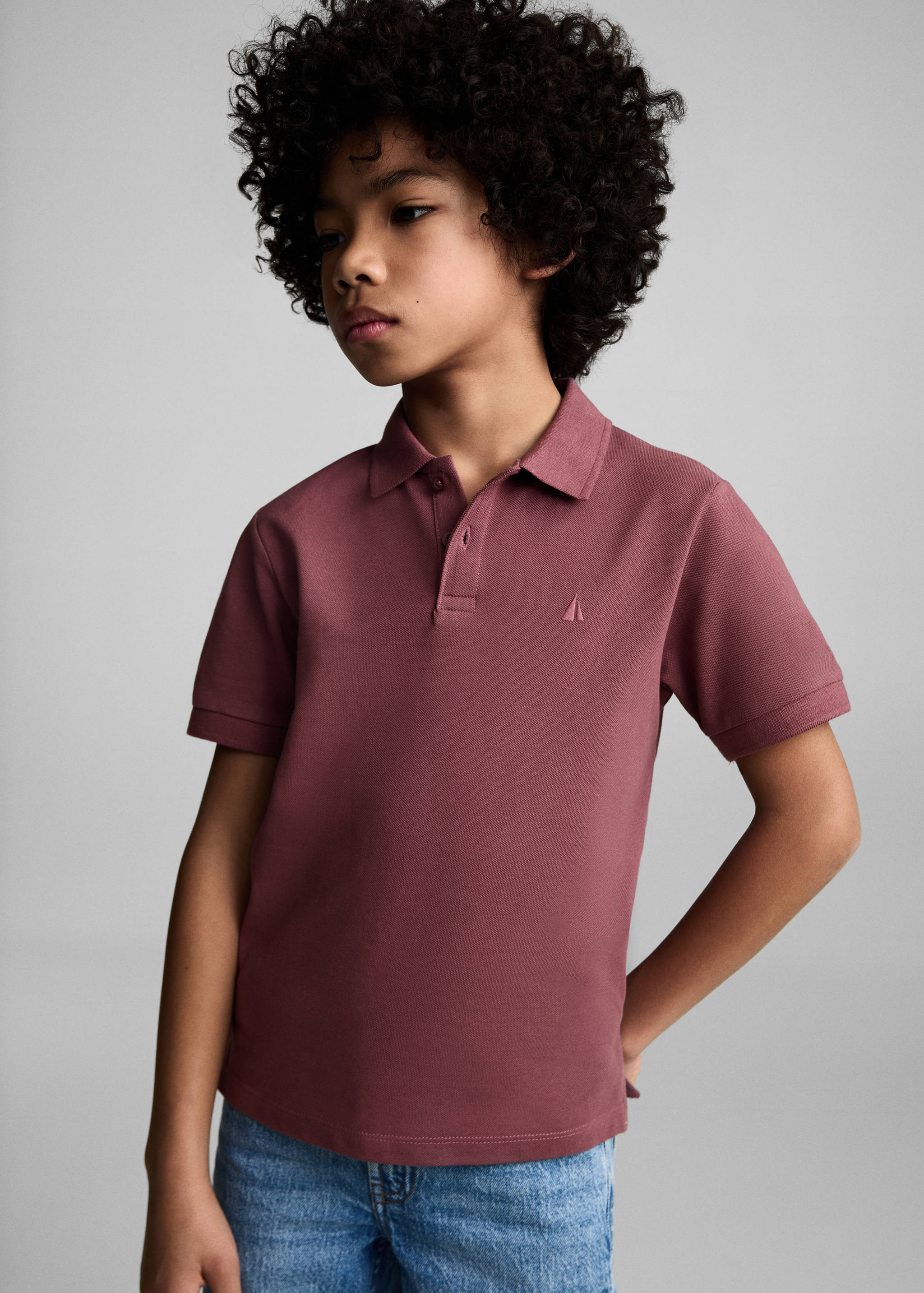 Polo cotó màniga curta - Pla mig