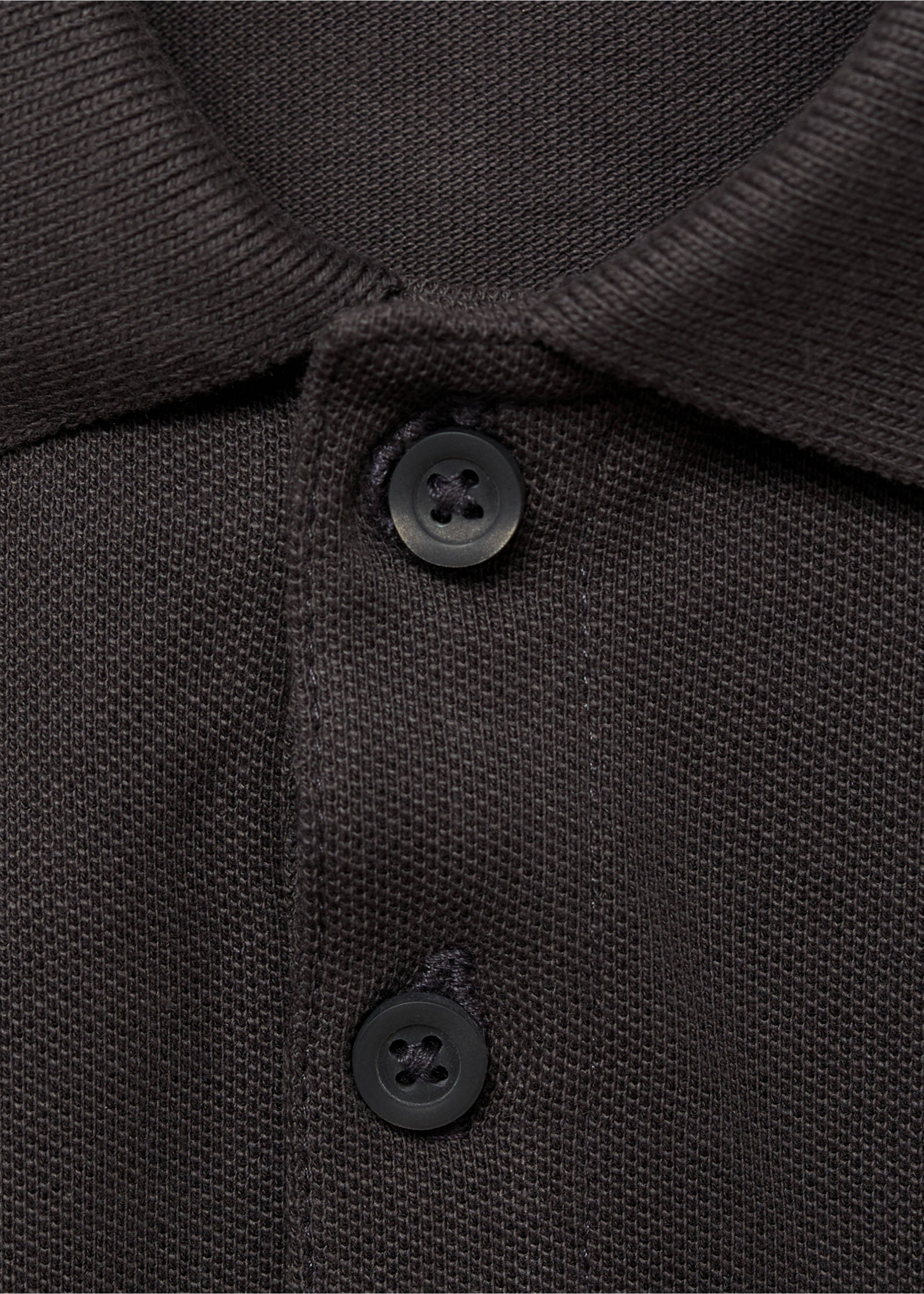 Polo algodón manga corta - Detalle del artículo 0, Gris antracita. Ref: 87094389-00.