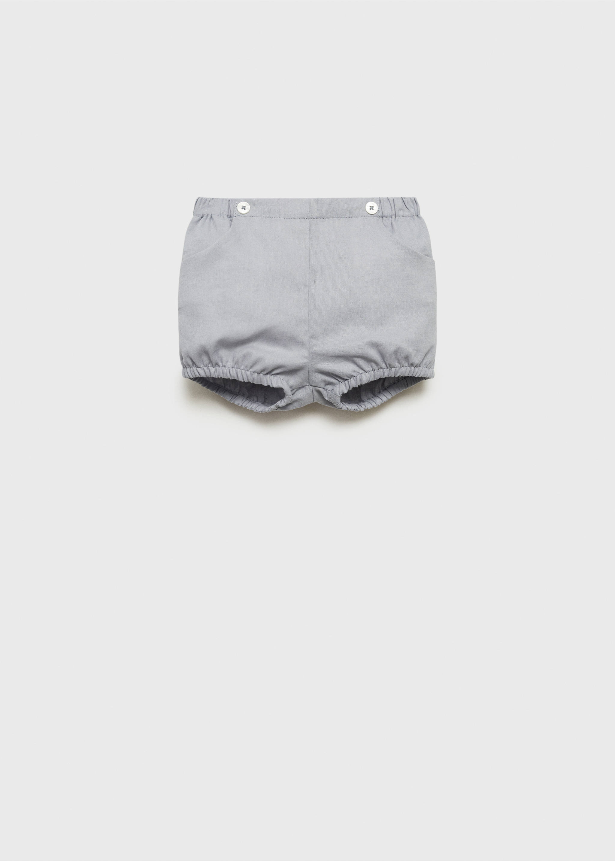 Bermudas lino - Artículo sin modelo, Azul. Ref: 87094390-00.