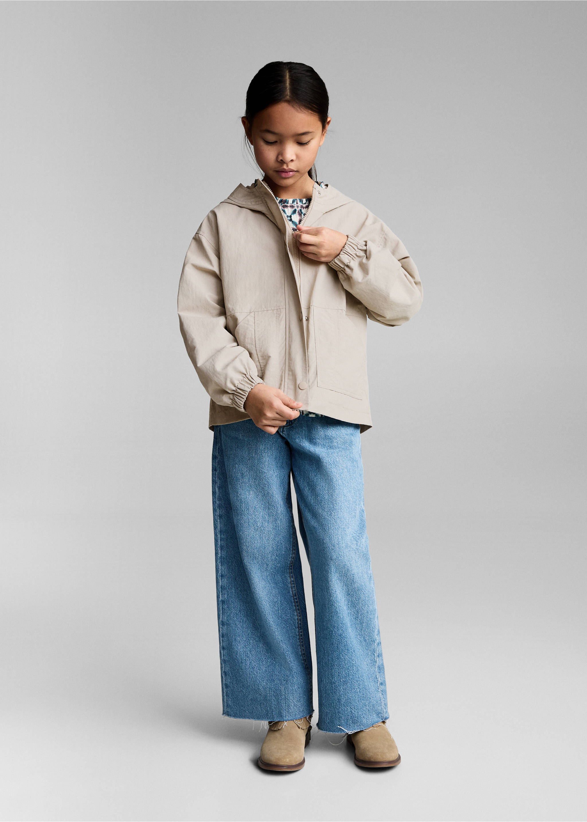 Hooded jacket - General plane, Grey. Ref: 87094391-00.