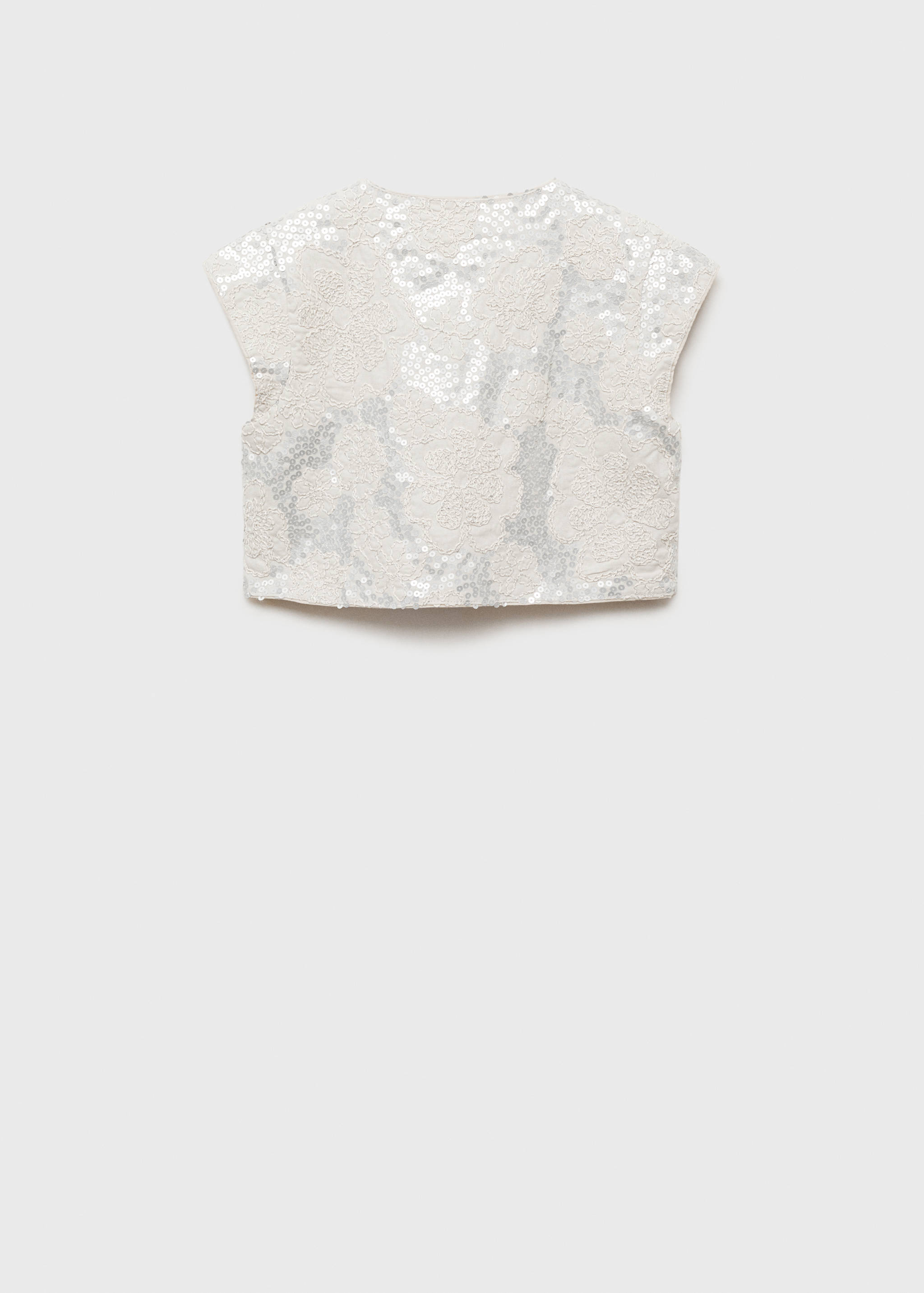 Embroidered gilet - Reverse of the article