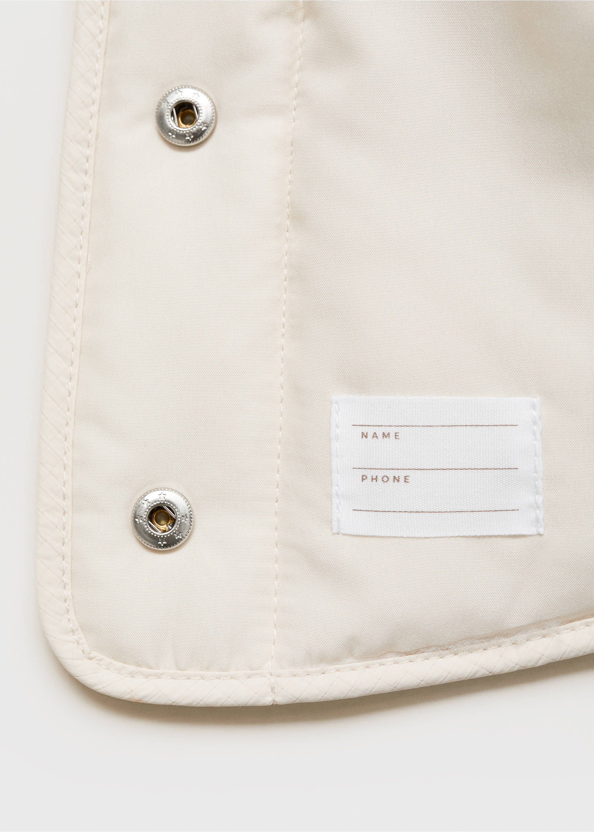 Abric embuatat coll bebè - Detall de l'article 0, Blanc trencat. Ref: 87094397-00.