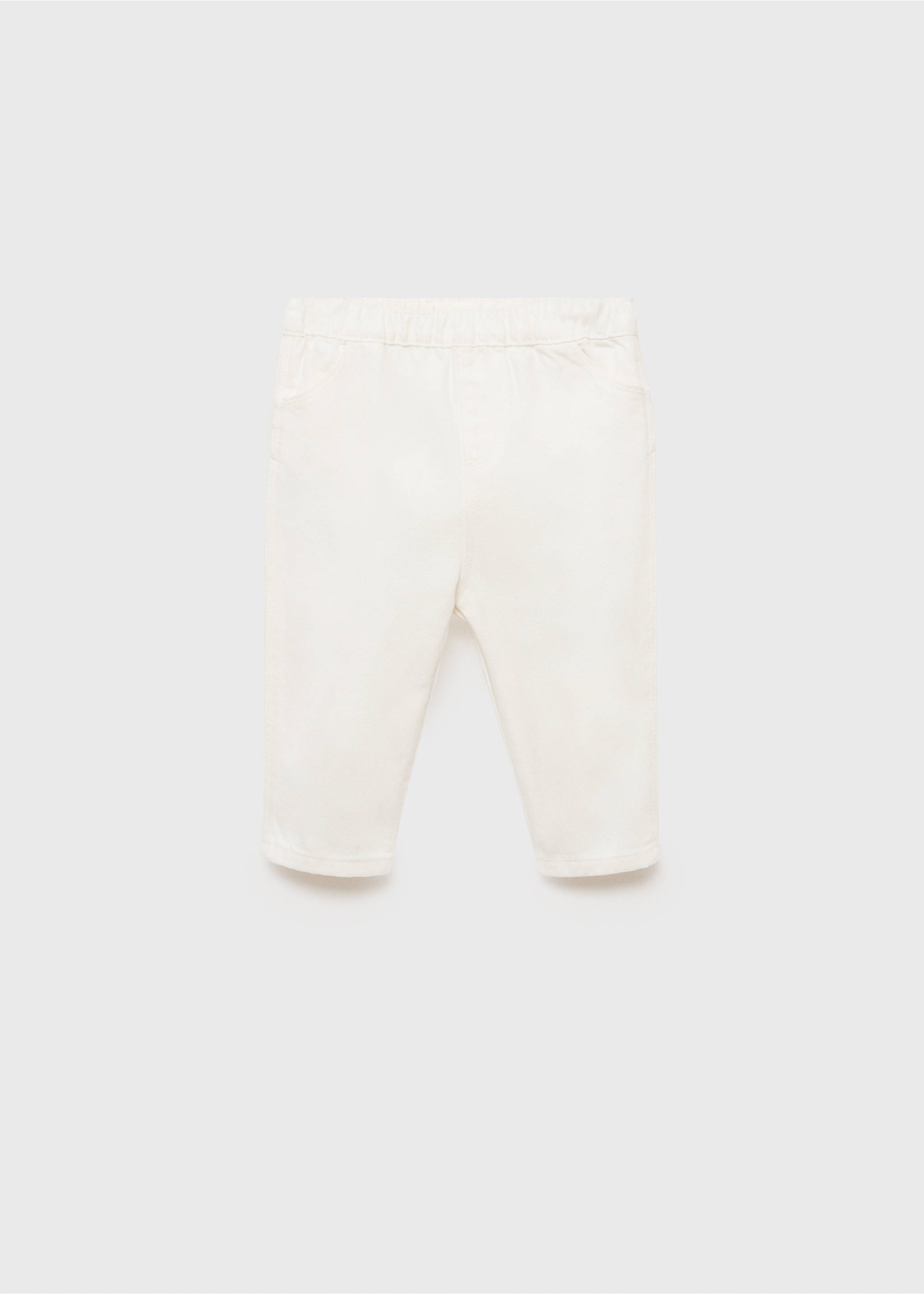 Kalhoty s elastickým pasem - Zboží bez modelu, Šedobílá. Ref: 87094400-00.