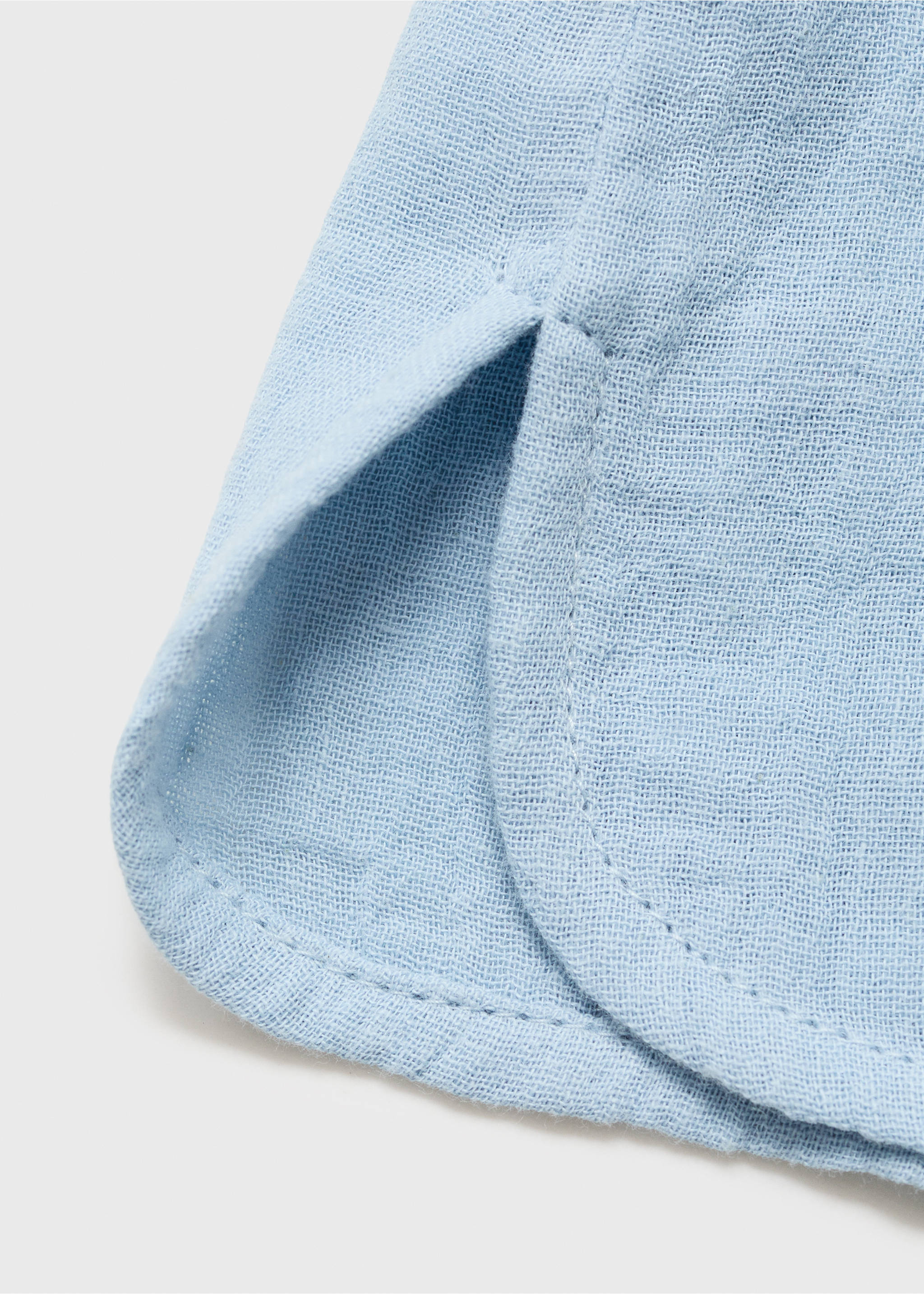 Cotton bambula shirt - Details of the article 0, Sky Blue. Ref: 87094401-00.