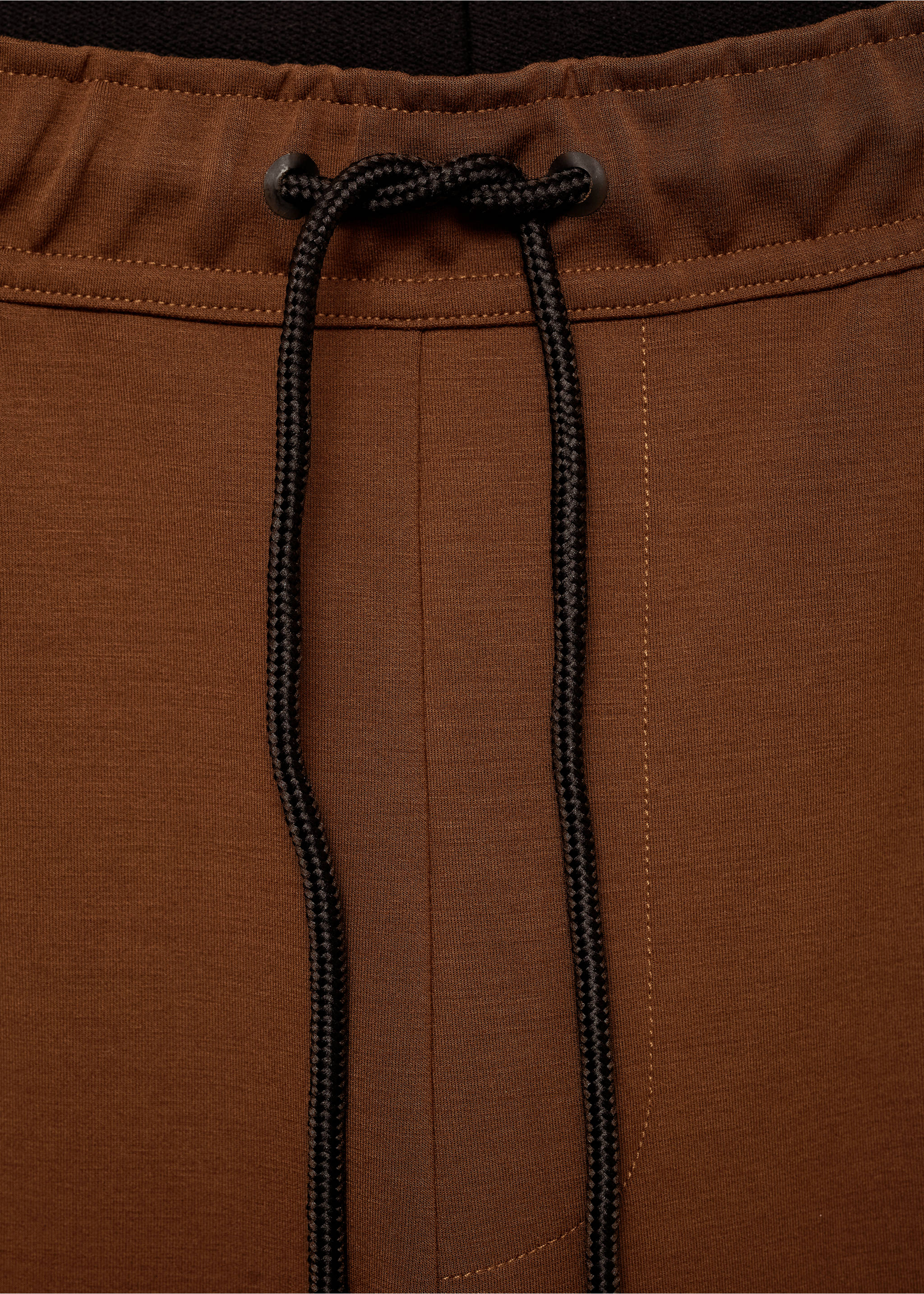 COOLMAX® joggers with elastic waistband - Details of the article 8, Burnt Orange. Ref: 87094405-00.