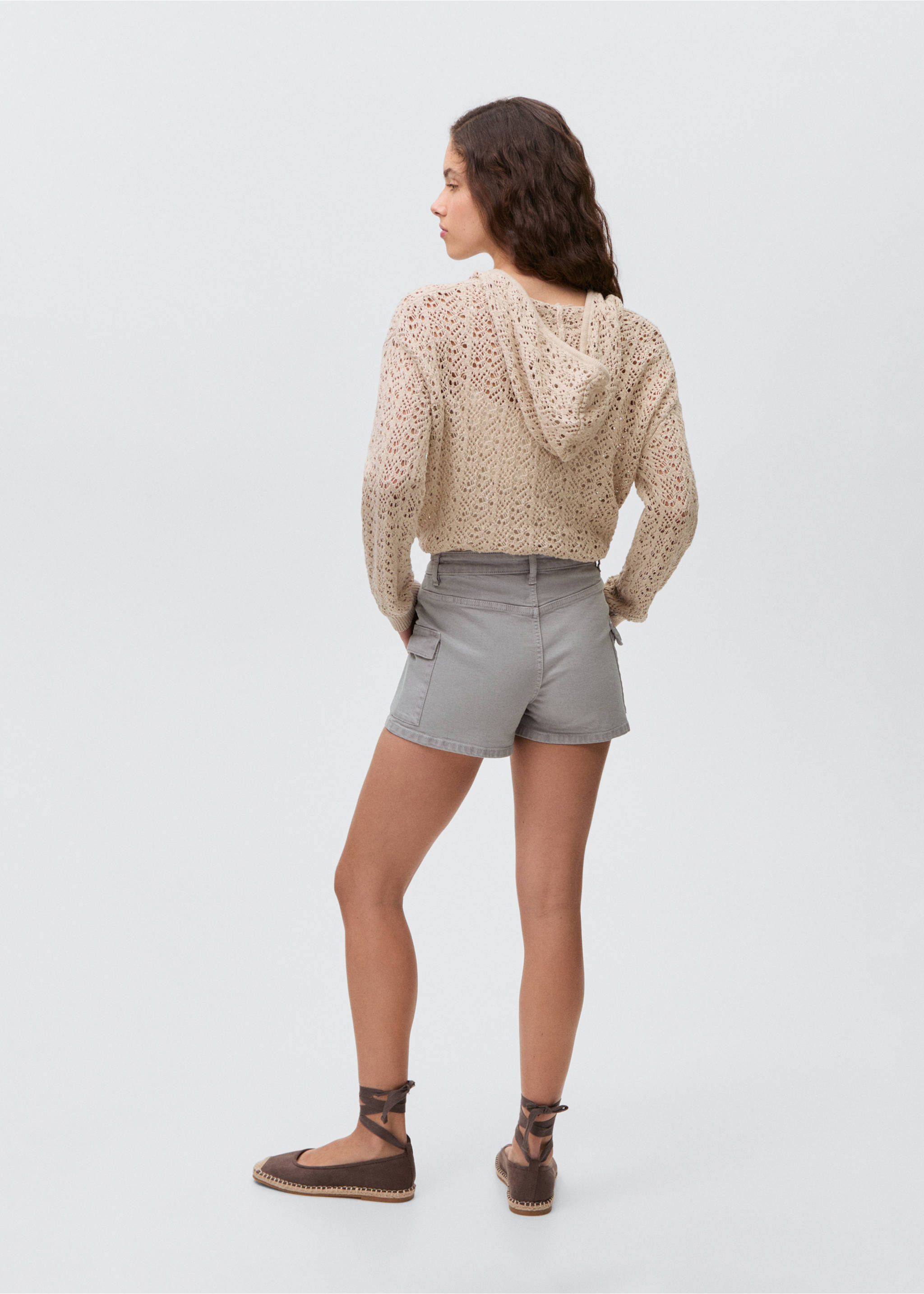 Shorts estil cargo - Revers de l'article, Gris. Ref: 87094406-00.